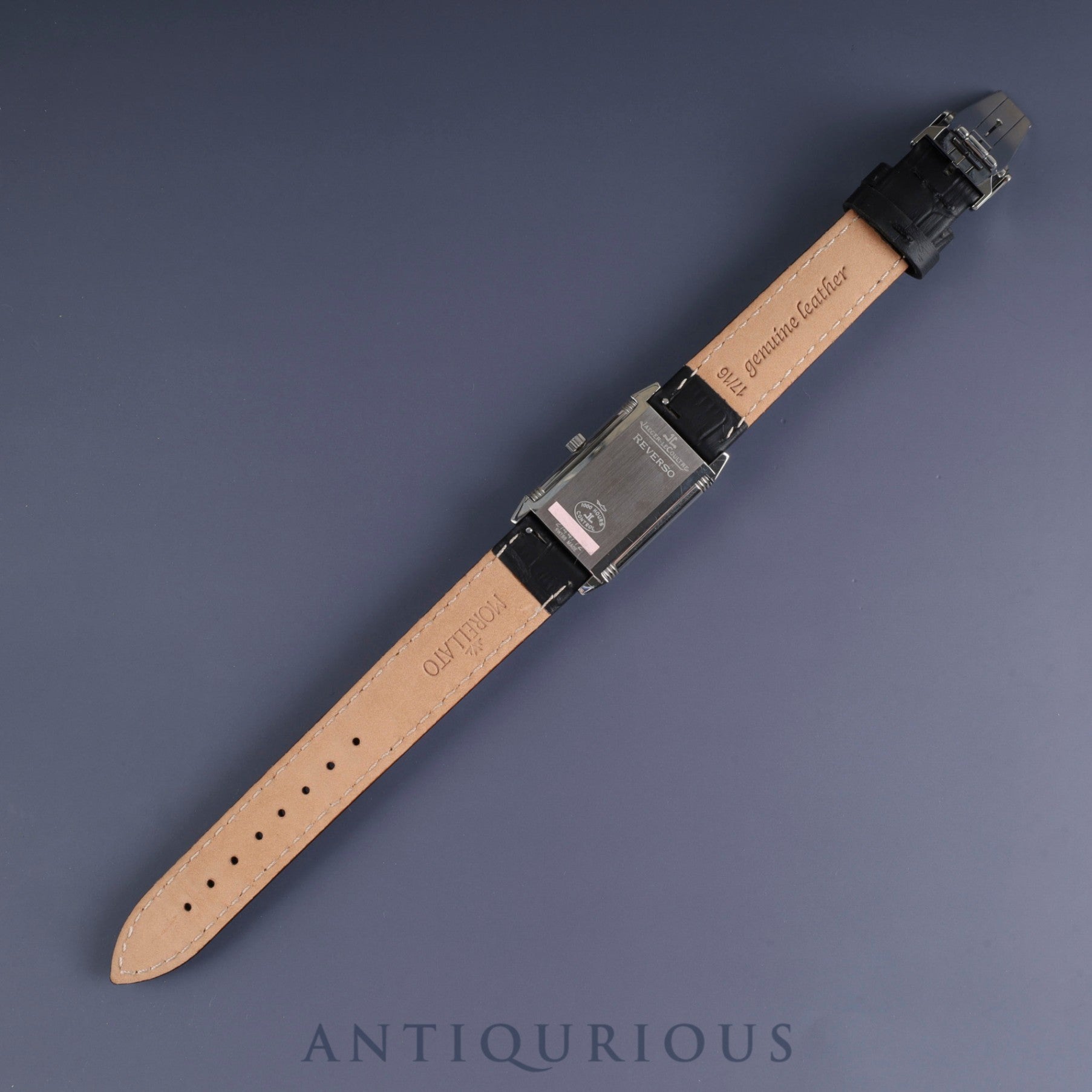 ジャガー・ルクルト レベルソ クラシック Q2508412 / 252.8.86 SS 手巻き Cal.846/1 SS 革 純正バックル(SS) シルバーアラビア文字盤(裏彫りあり)冊子 保証書(2011年) オーバーホール済み