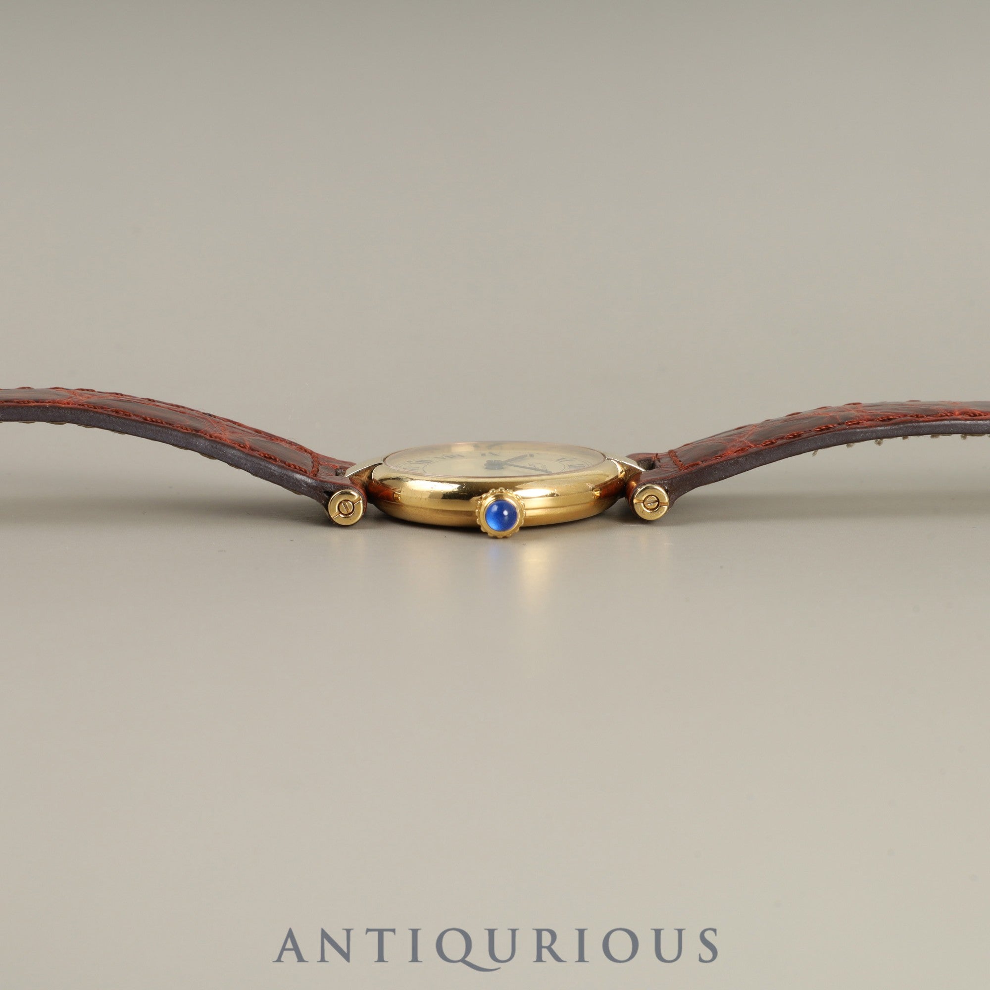 カルティエ マスト ヴァンドーム VLC SM 590004 クォーツ Cal.690 SV925 純正革ベルト 純正尾錠(GP) アイボリーローマン文字盤 オーバーホール済み