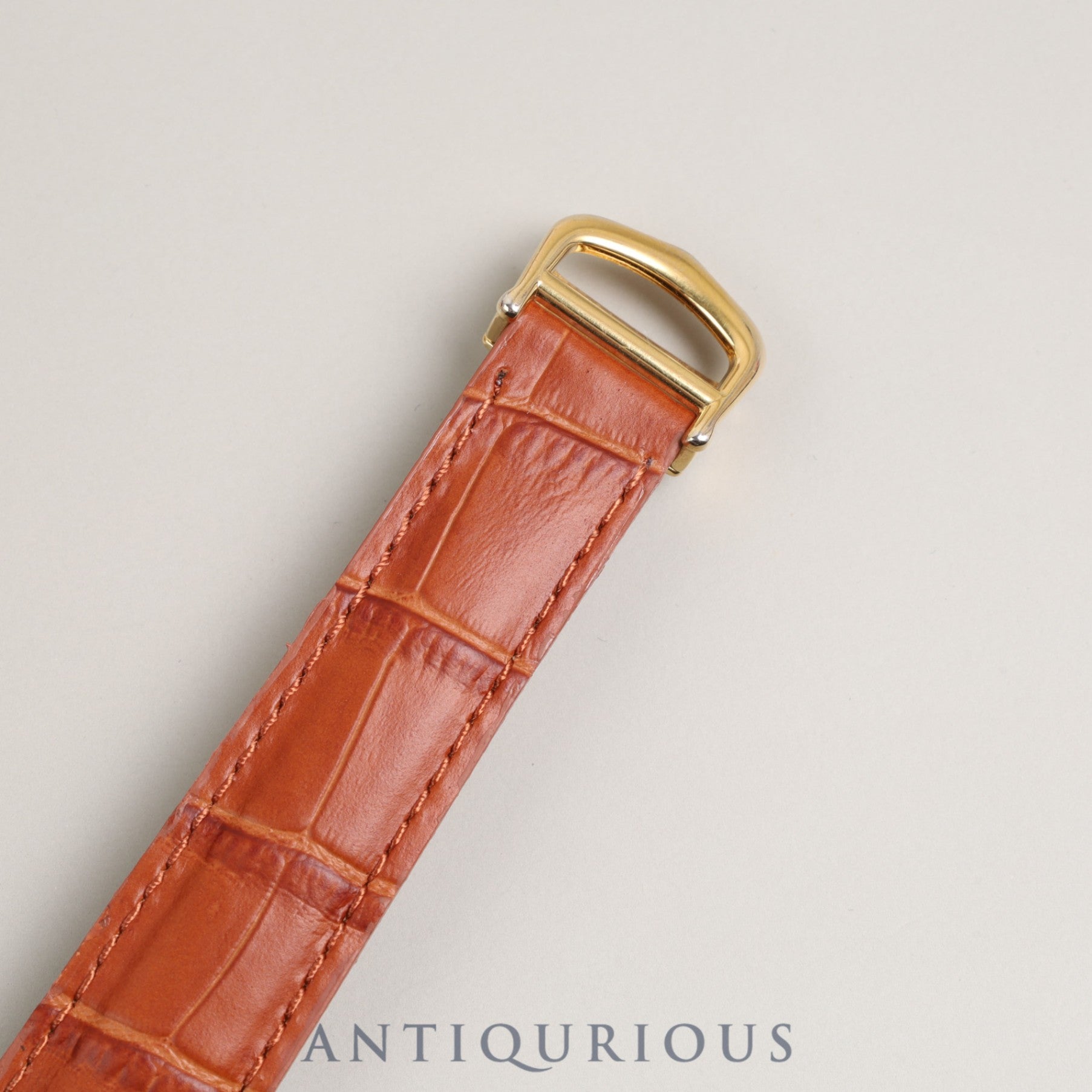 Cartier Must Tank GM (XL) Date QZ SV925 Leather Genuine Buckle (GP) Ivory Dial Box Overhauled