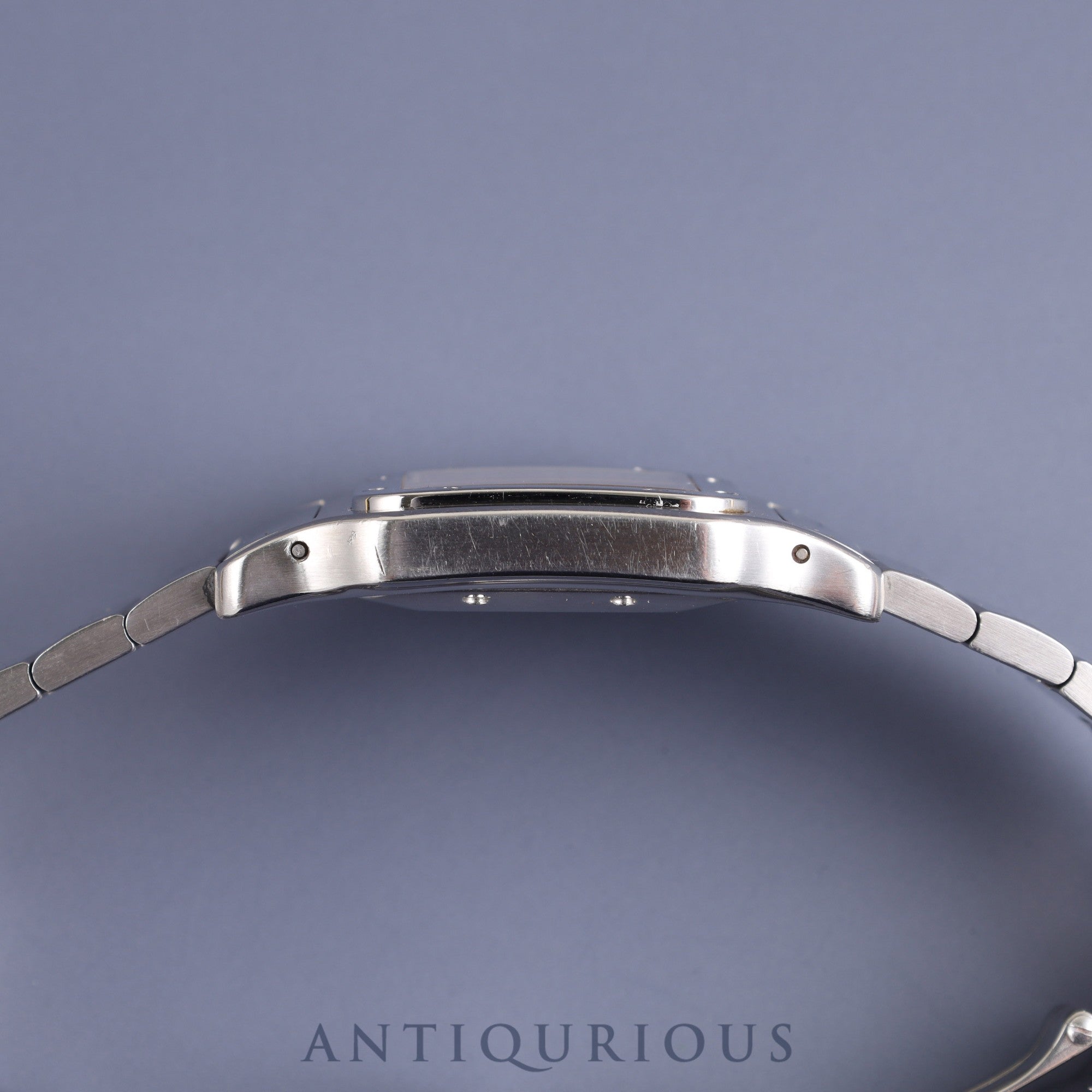 カルティエ サントス ガルベ LM 2319 自動巻き SS SS ギョーシェシルバーローマン文字盤 オーバーホール済み