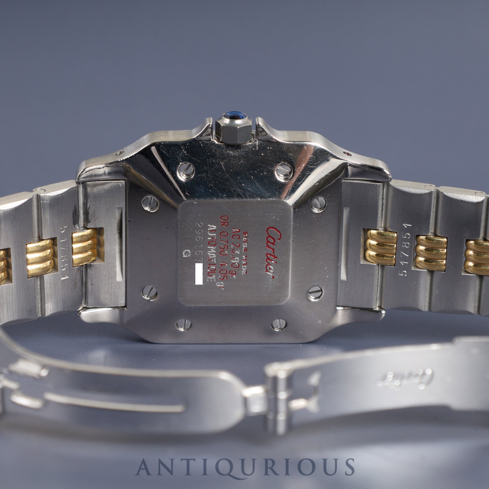 カルティエ サントスガルベ LM AC23.80gr OR 0.750 4.05gr / 2961 Ref.81036232 自動巻き SS / YG SS / YG ホワイトローマン文字盤 カルティエブティックにてコンプリートサービス(フルメンテナンス)済み