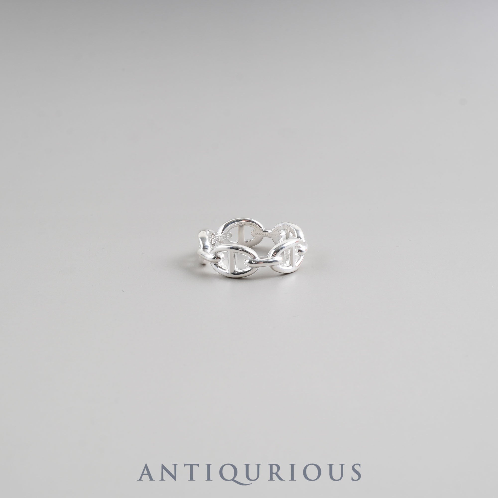 Hermes Ring Chaine d'Ancre Ancienne #58 Size 17.5 SV925 Box