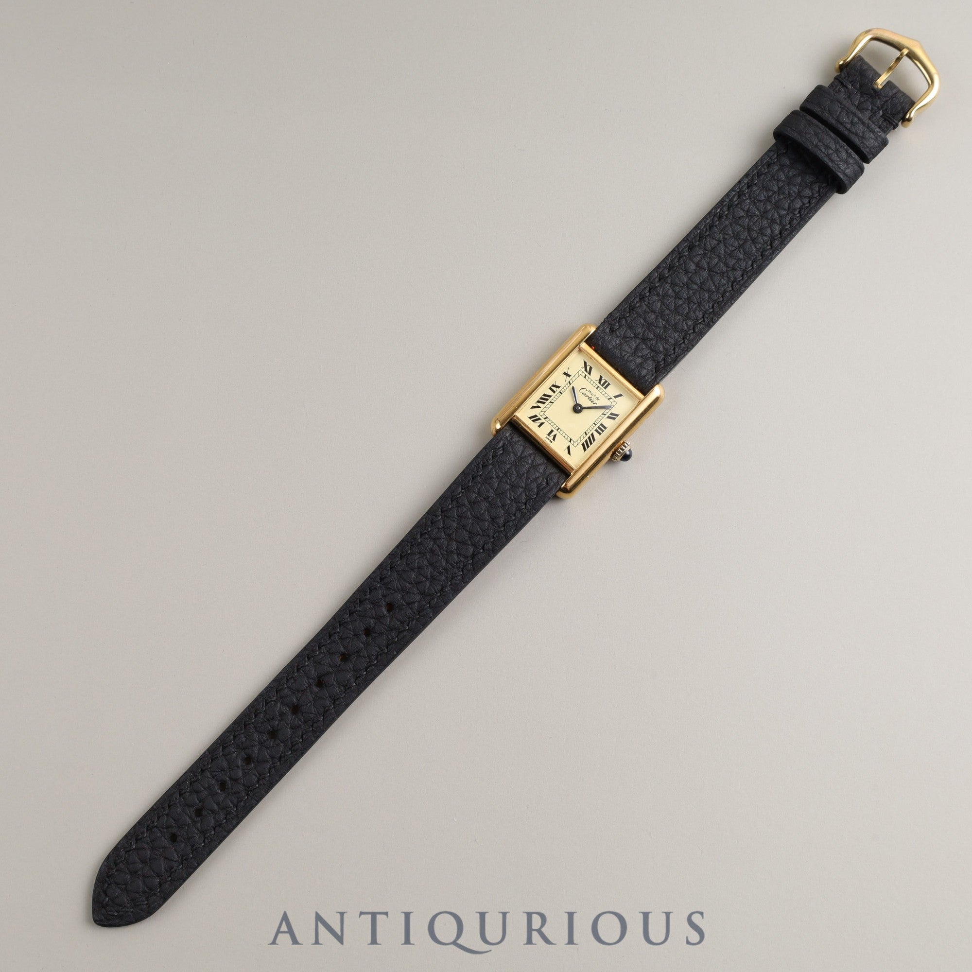 カルティエ マストタンクSM 手巻き アイボリー SWISS文字盤 新品仕上げ済み