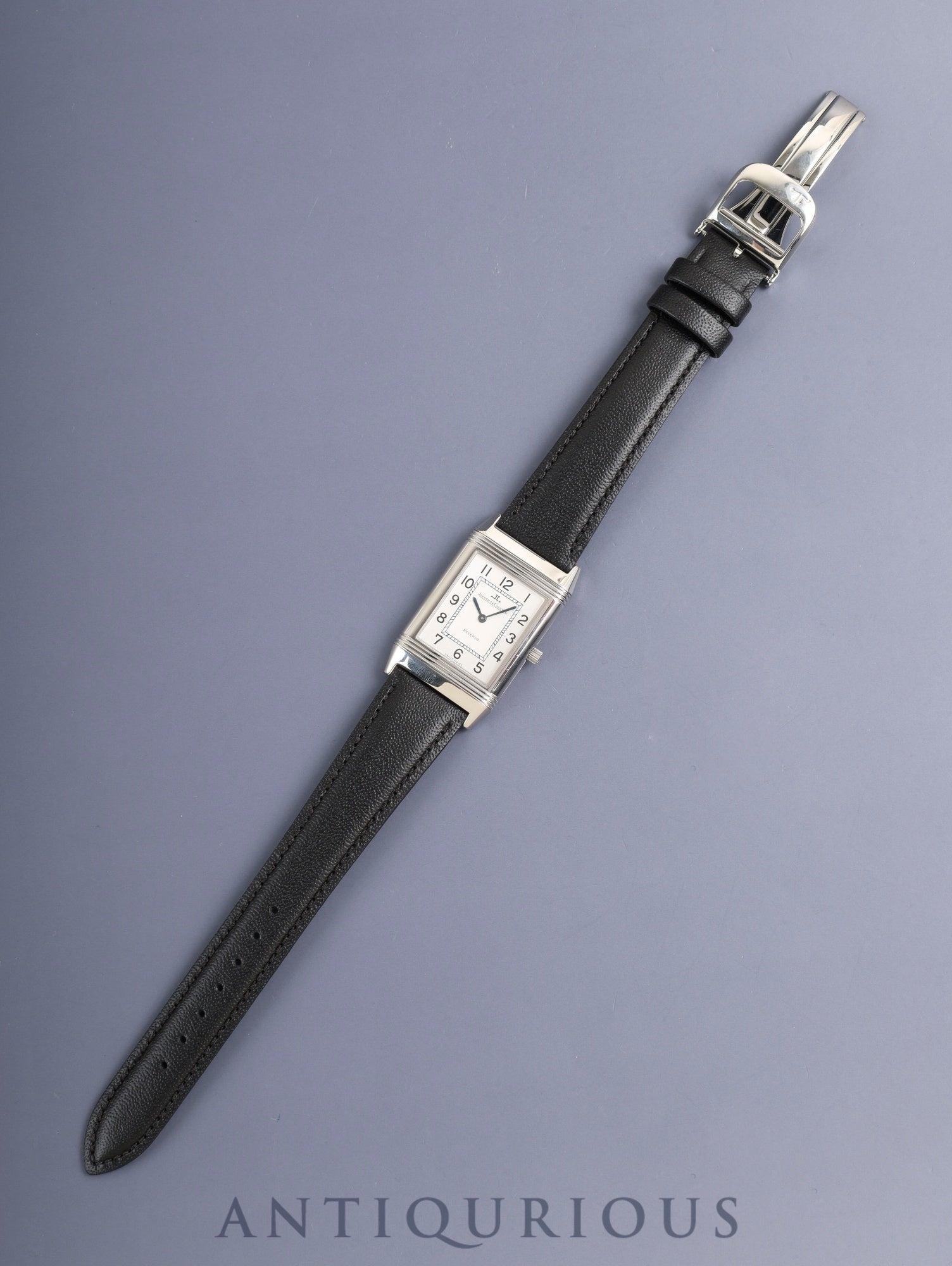 ジャガー・ルクルト レベルソ クラシック 250.8.86 手巻き Cal.846/1 SS 革 純正Dバックル(SS)シルバーアラビア文字盤 (SWISS MADE表記)1990年代後半〜2000年前後 オーバーホール済み