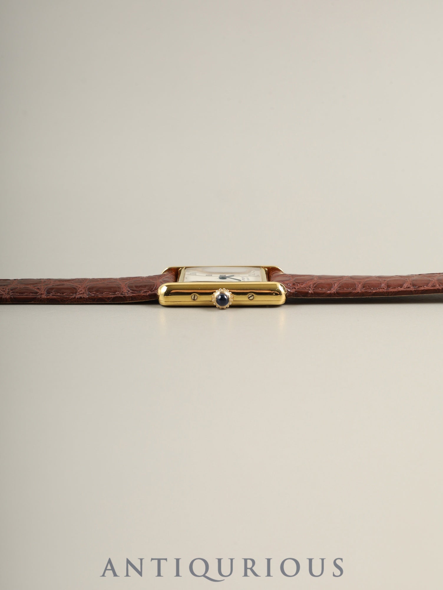 カルティエ マストタンク SM W1003053 / 5057001 クォーツ Cal.057 SV925 革 純正ピンバックル(GP)ストレートローマン文字盤(SWISS表記)オーバーホール済み