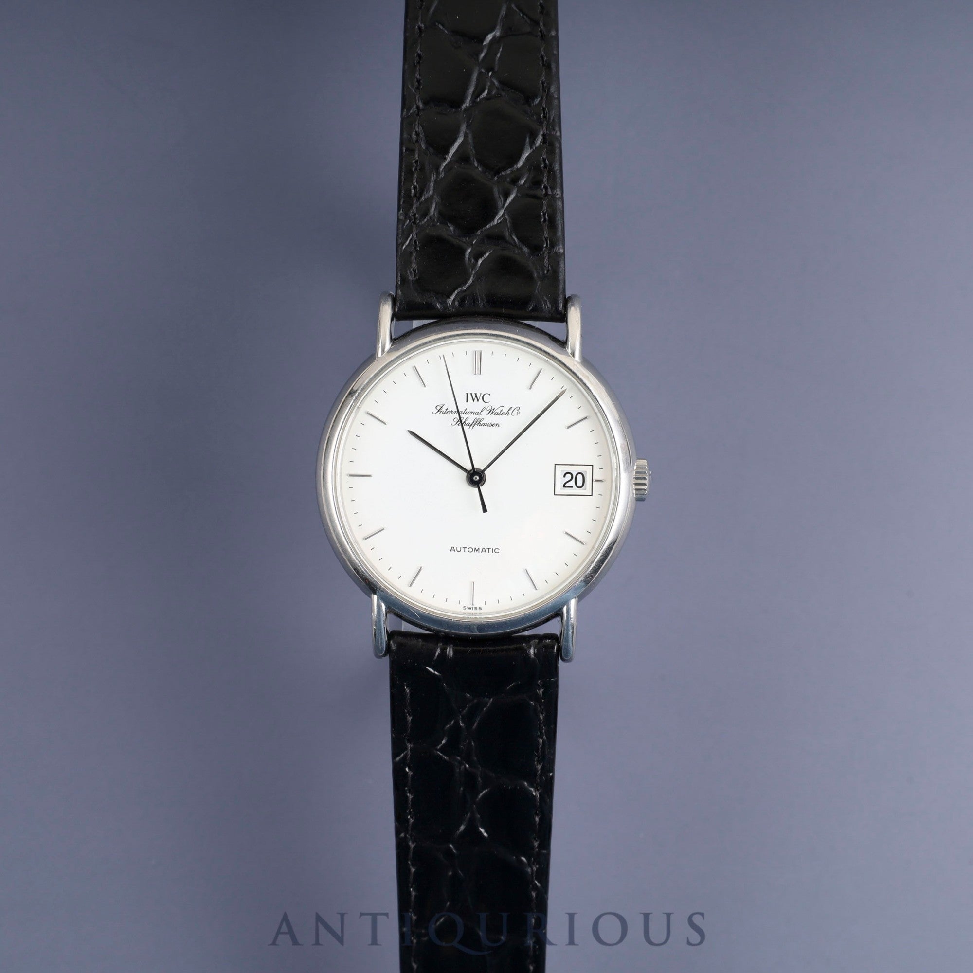 IWC ポートフィノ 3513024 自動巻き Cal.C.30120 SS 革 社外尾錠(SS) ホワイト文字盤 オーバーホール済み アイダブリュシー