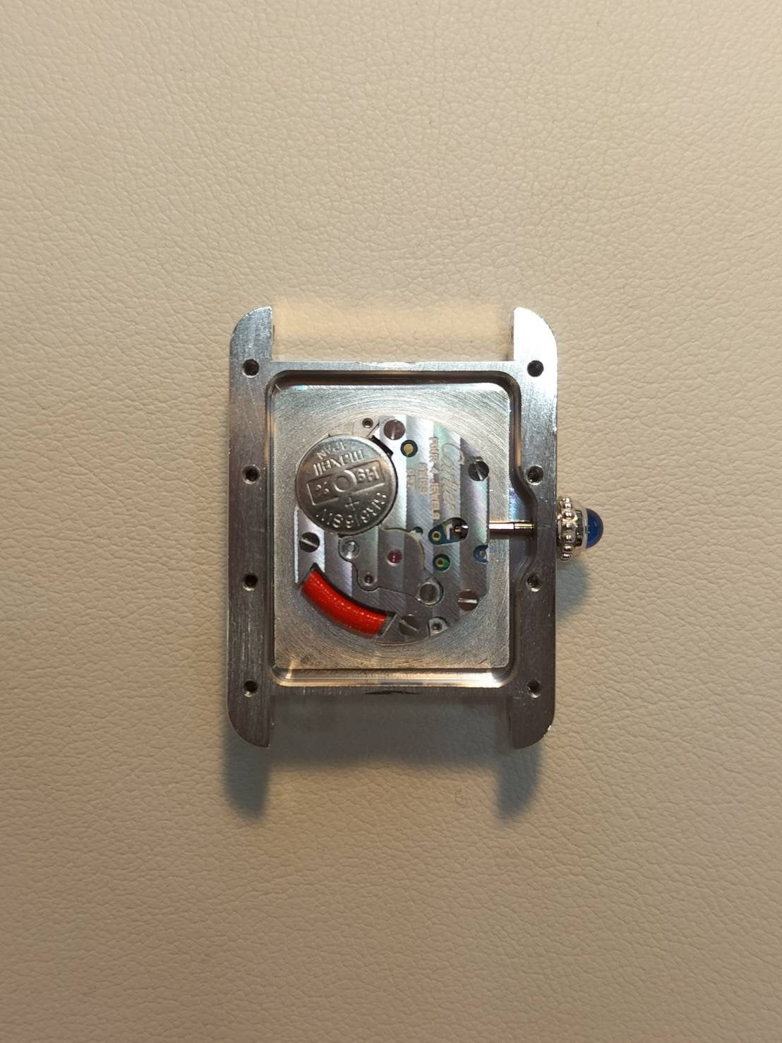 カルティエ マストタンク MM W1016530 / 2416 クォーツ Cal.057 SV925 純正革ベルト 純正Dバックル(SS) シルバーローマン文字盤(SWISS MADE表記 /クリスマス限定) 2000年頃 冊子 保証書 オーバーホール済み