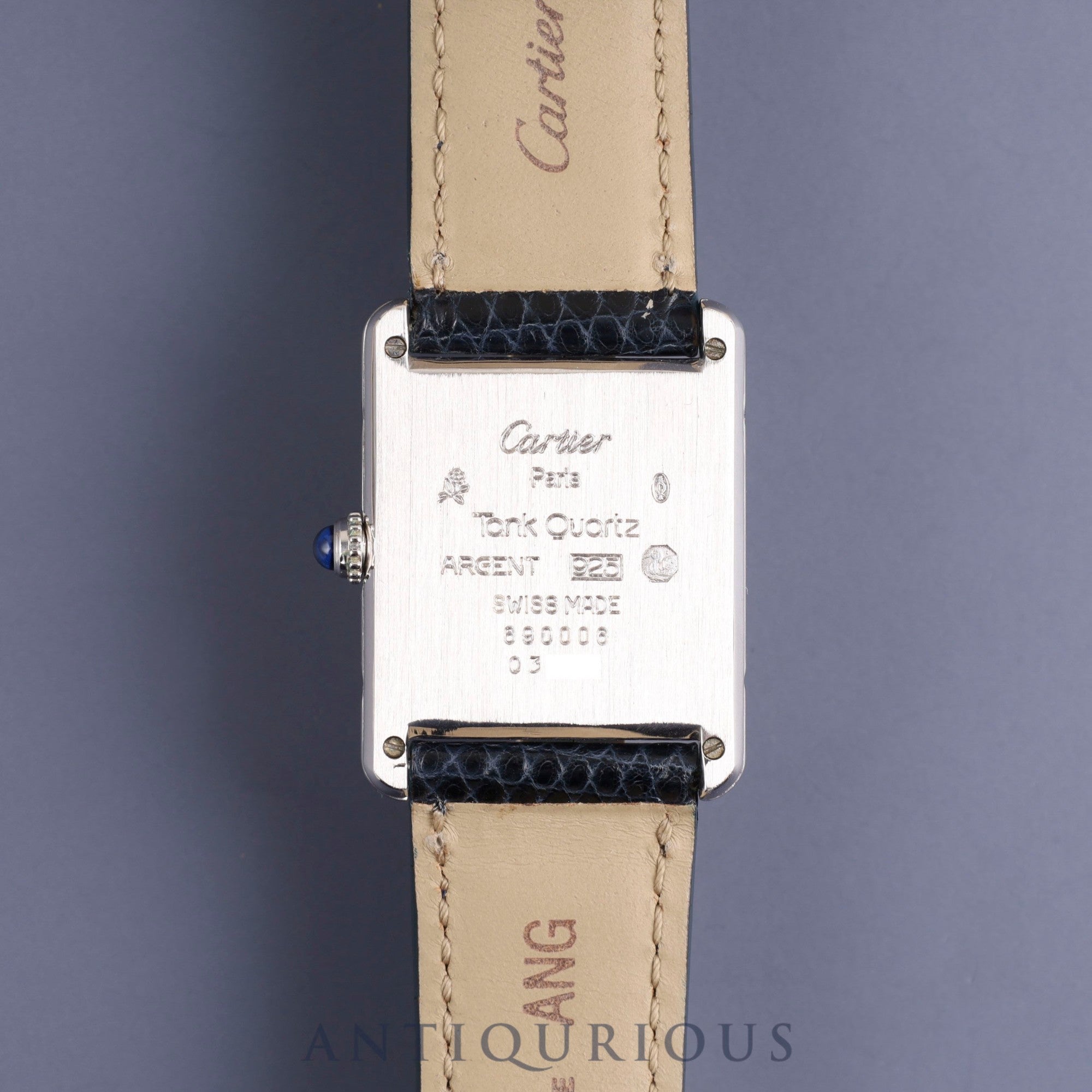 Cartier Must Tank LM 690006 Quartz Cal.690 SV925 Genuine leather strap Genuine buckle (SS) White Roman dial Overhauled and refinished to like new