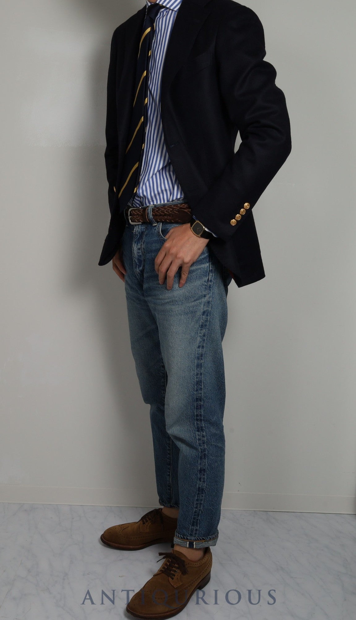 オメガ デ・ヴィル 195 077.2 クォーツ Cal.1378 GP 革 純正尾錠(GP)ブラック文字盤 オーバーホール済み