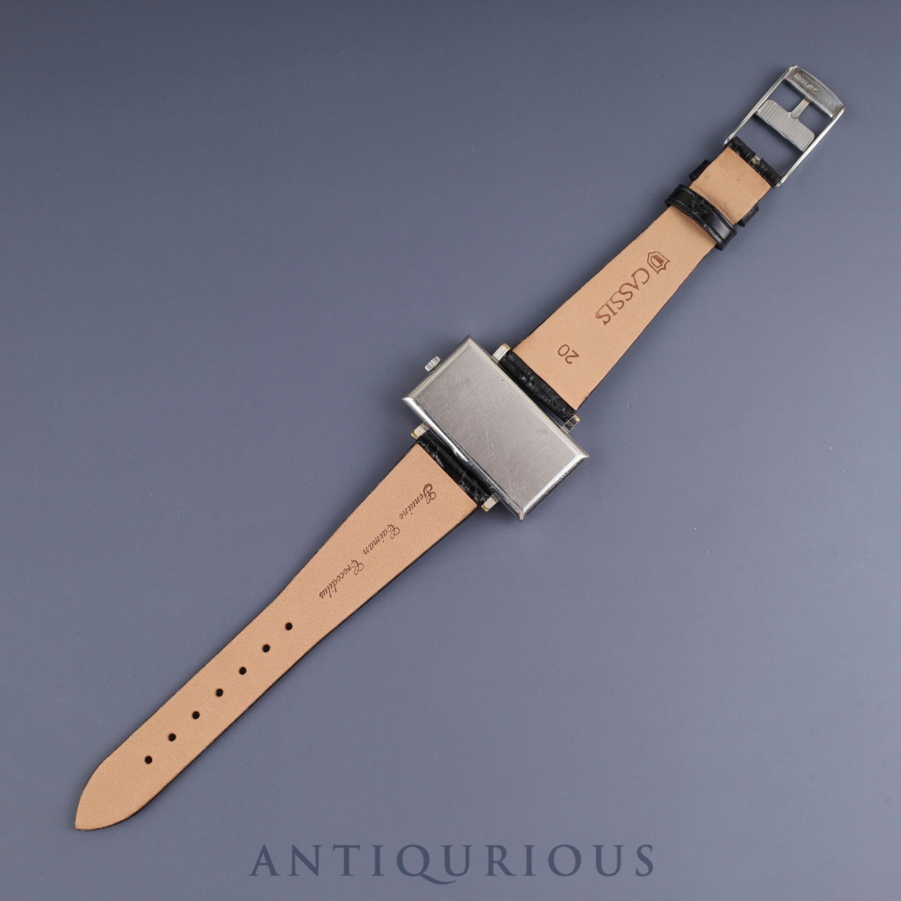 オメガ デ・ヴィル 5110383 手巻き Cal.620 SS 革 純正尾錠(SS) ネイビー文字盤 オーバーホール済み