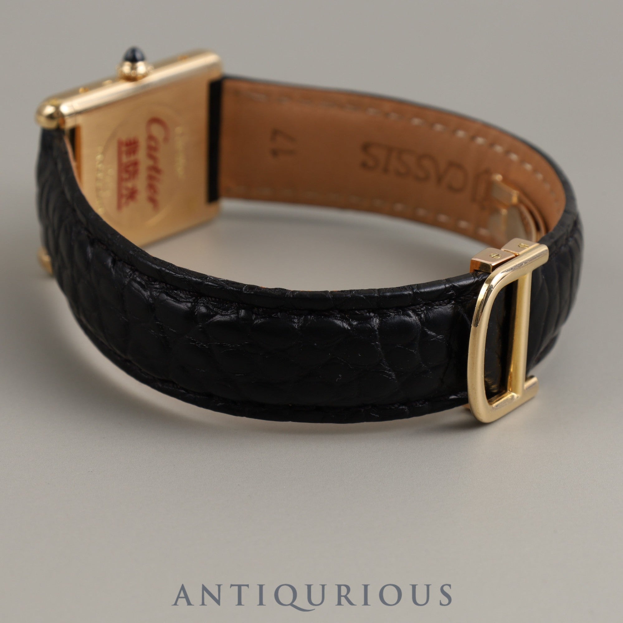 Cartier Tank Louis Cartier LM 81720552 78086 Manual winding Cal.78-1 750 Leather Genuine buckle (750) White PARIS dial Complete Cartier boutique service completed