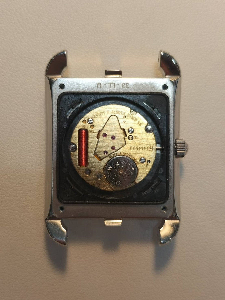 エルメス ケープコッド CC2.710 クォーツ Cal.- SS 純正革ベルト(U刻印:2022年) 純正尾錠(SS) シルバーアラビア文字盤 箱 保証書(2023年)オーバーホール済み