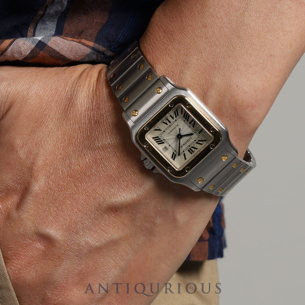 カルティエ サントス ガルベLM W20058C4 / 2319 自動巻き SS/YG SS/YG アイボリーギョーシェ文字盤 オーバーホール済み