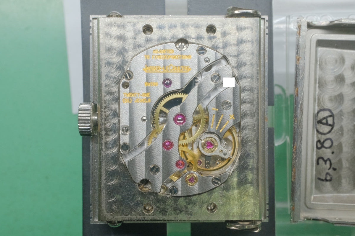 ジャガー・ルクルト ビッグレベルソ 270.8.62 手巻き Cal.822 SS 純正革ベルト 純正バックル(SS)シルバーアラビア文字盤(SWISS MADE表記)箱 ケース オーバーホール済み