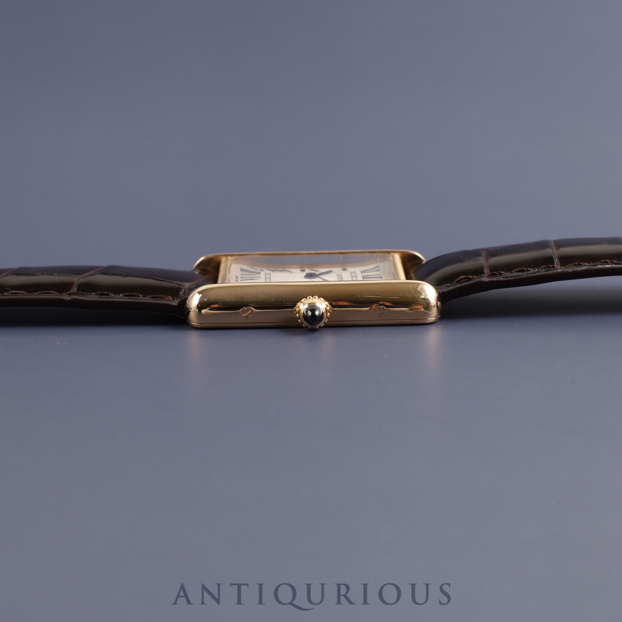 カルティエ タンクルイカルティエ LM W1529756 / 2441 クォーツ YG 純正革 純正尾錠(750)ホワイト文字盤 保証書 メンテナンス済み