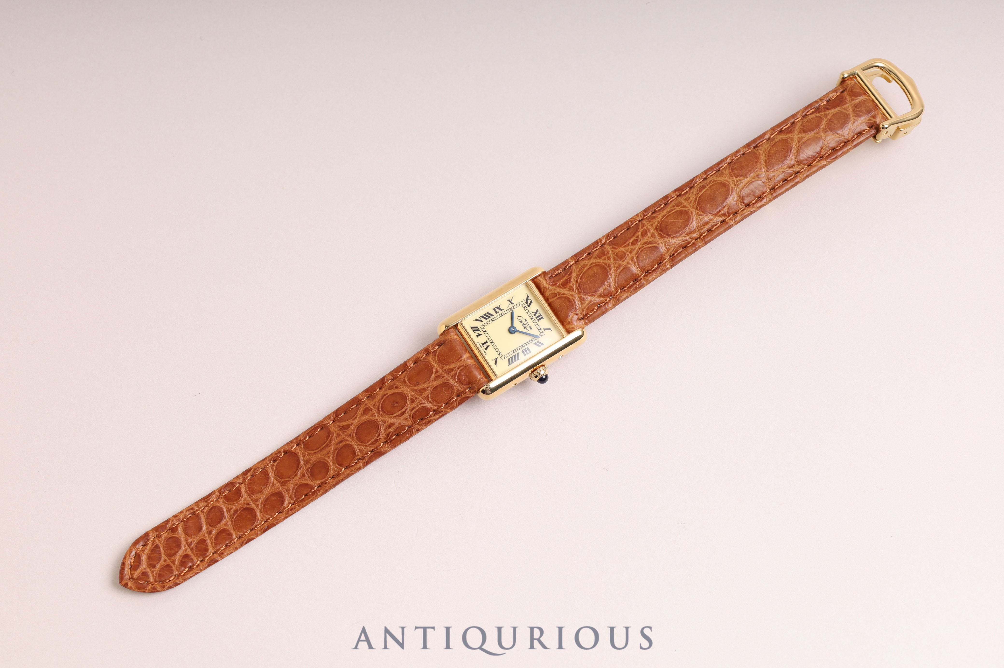 カルティエ マストタンク SM QZ アイボリーローマン文字盤