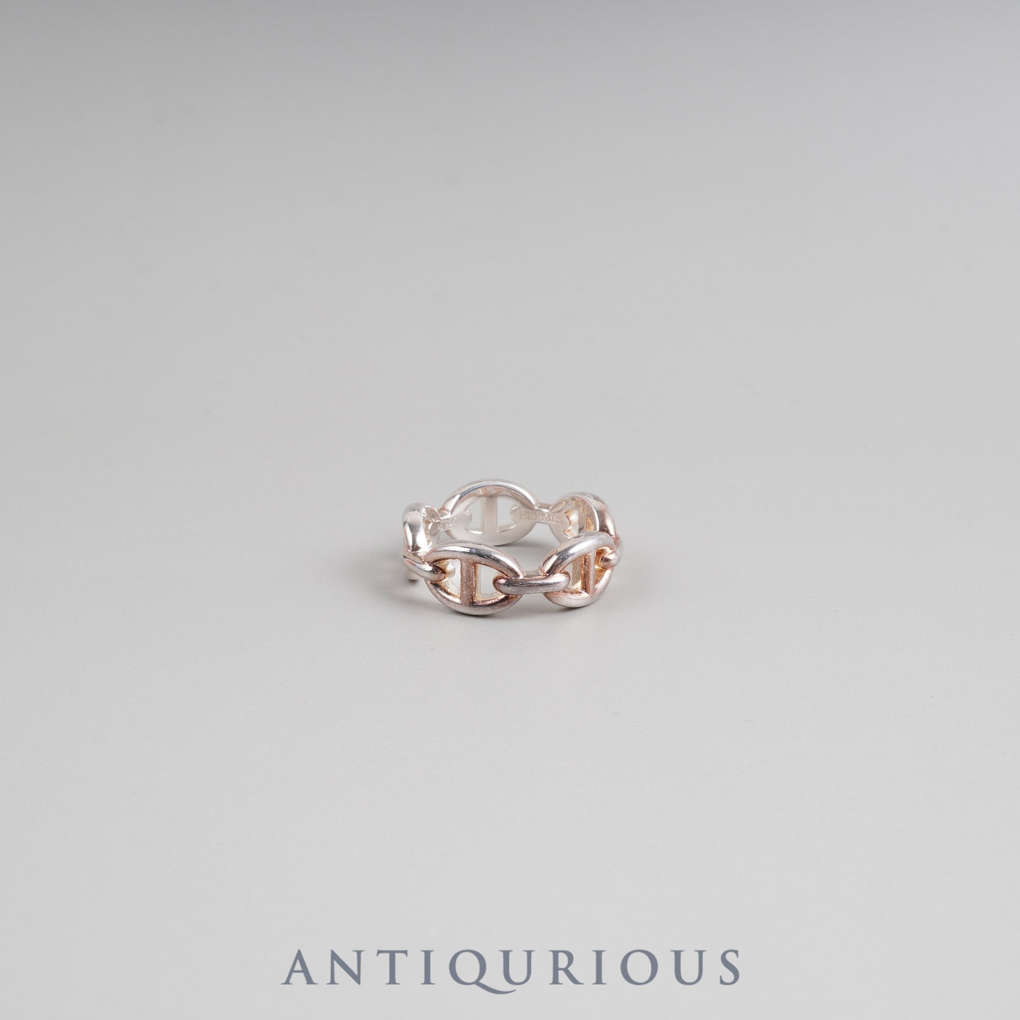 エルメス リング シェーヌダンクル アンシェネ PM SV925 #53 箱 冊子 保証書(2022年) カード 22年刻