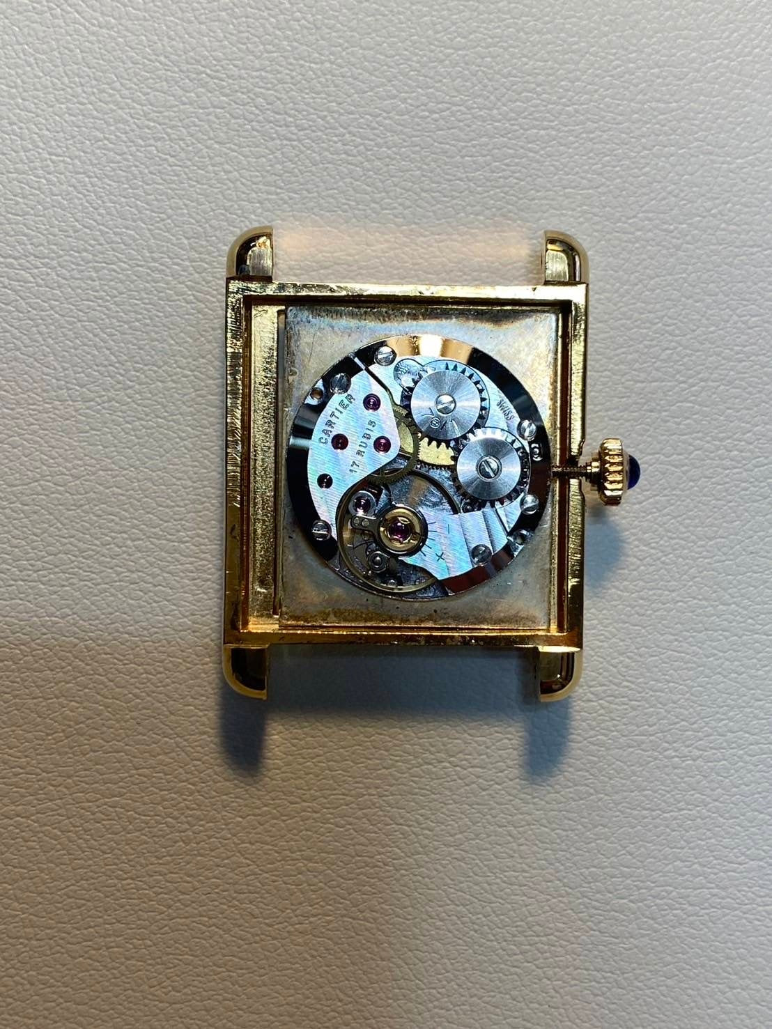 Cartier Must Tank LM Manual winding Cal.78-1 SV925 Genuine leather strap Genuine D buckle (GP) Ivory Roman dial Circa 1976-Early 1980s Overhauled