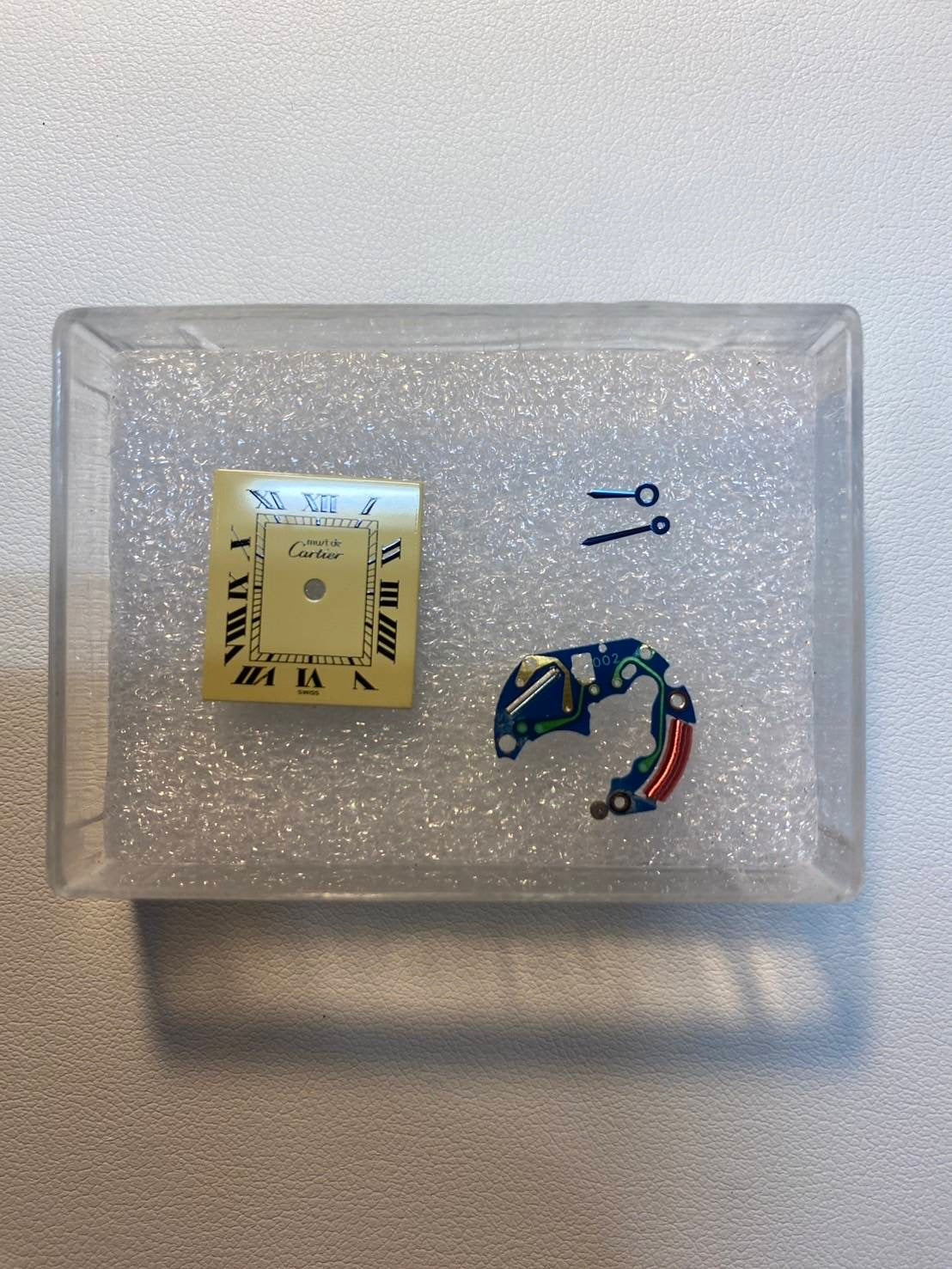 カルティエ マストタンク SM W1003153 / 1613 クォーツ Cal.057 SV925 革 純正尾錠(GP) ローマンアイボリー文字盤 1980年代半ば~1994年頃 オーバーホール済み