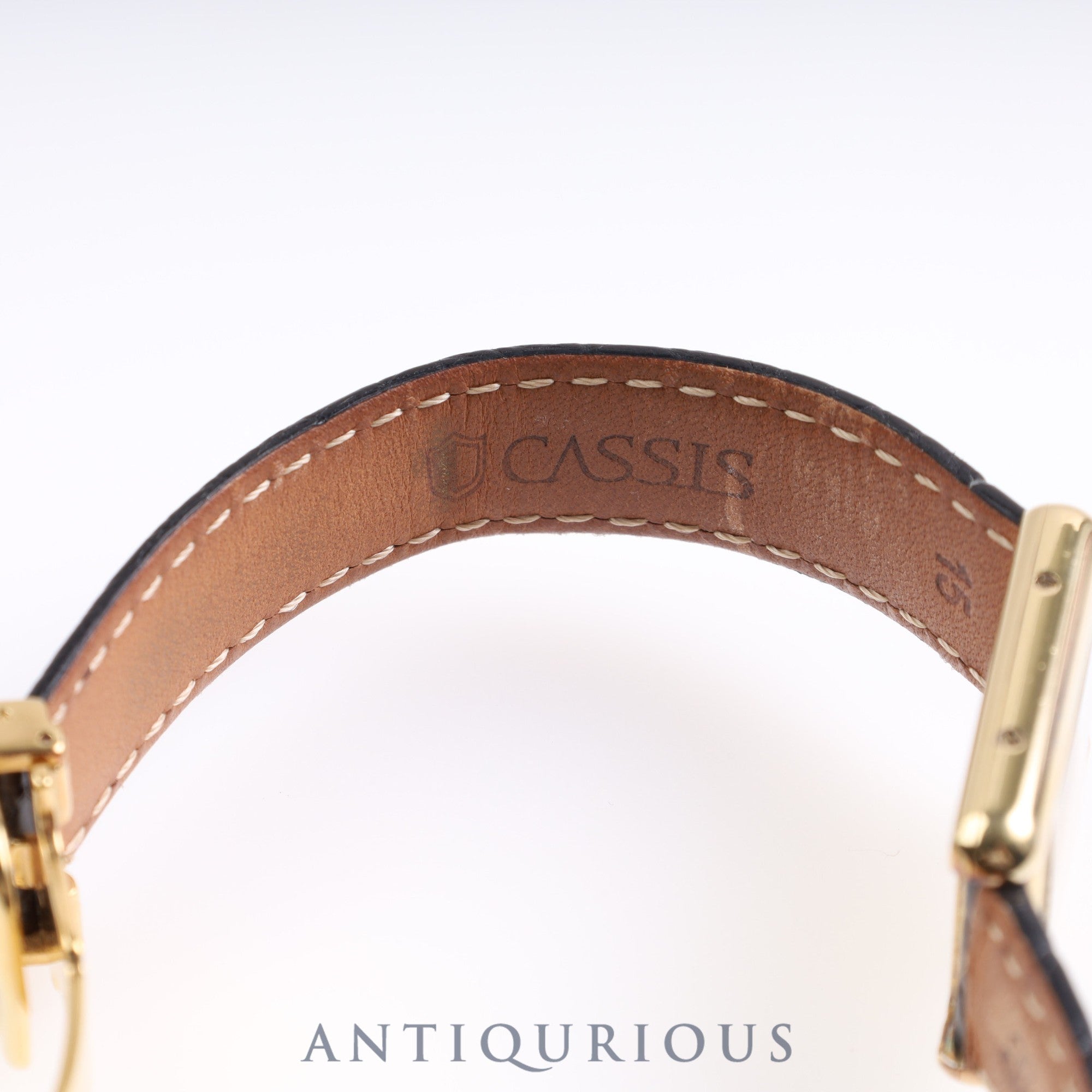 Cartier Must Tank SM QZ 3 66001 SV925 Leather Genuine D-buckle Ivory dial