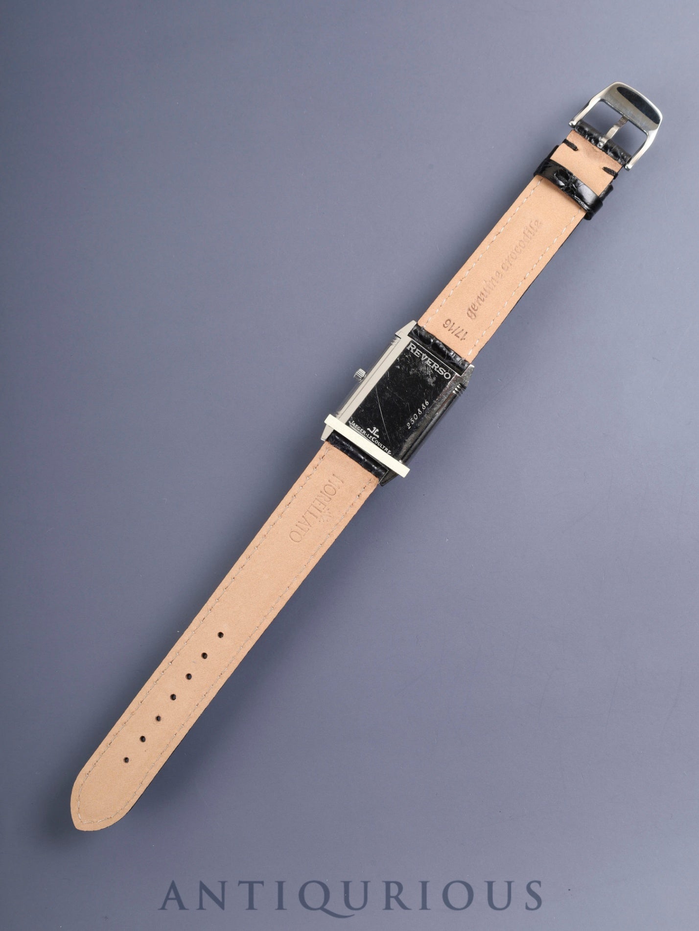 ジャガー・ルクルト レベルソ クラシック 250.8.86 / Q2508420 手巻き Cal.846-1 SS 革 純正尾錠(SS) シルバーアラビア文字盤 オーバーホール済み