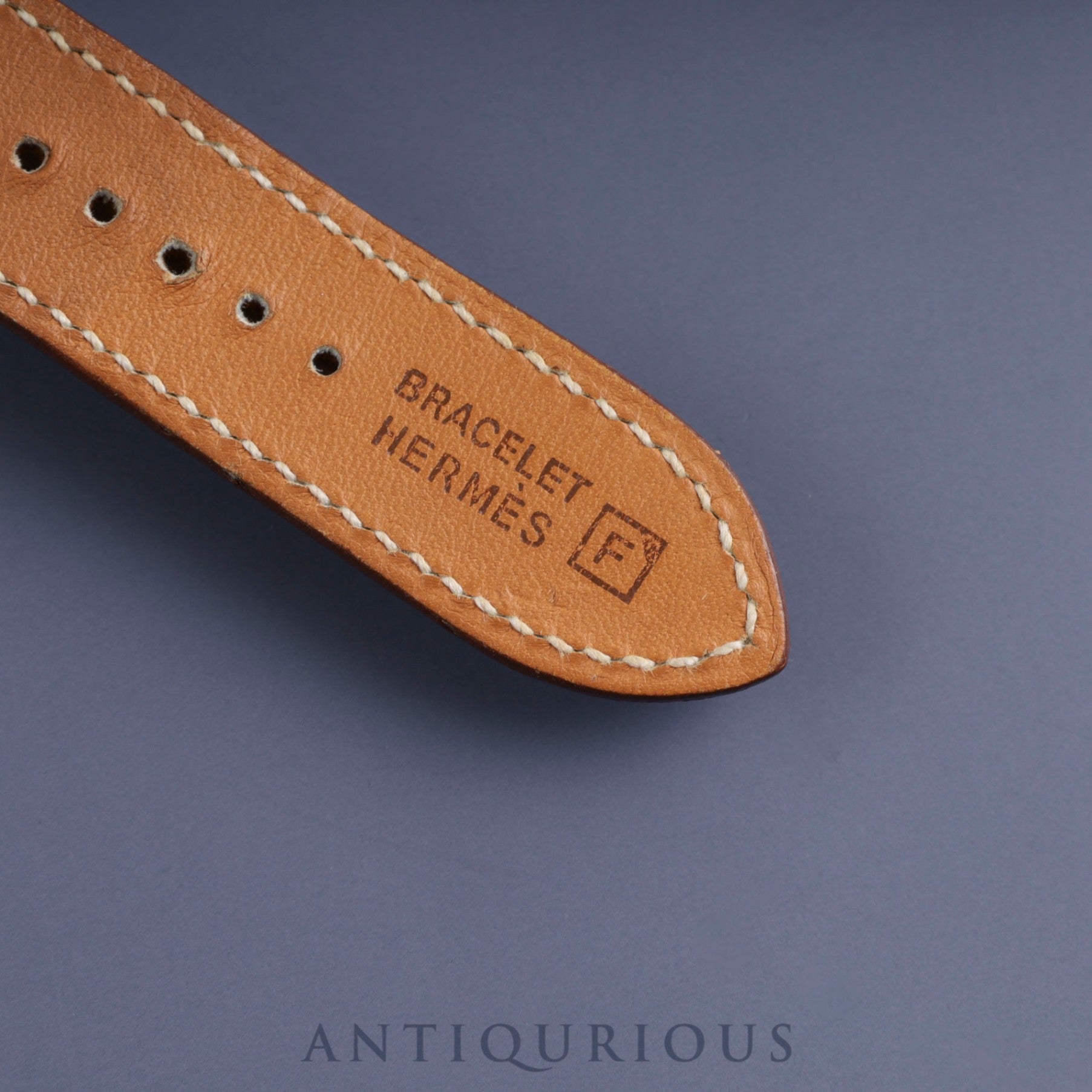 Hermes Rally RA1.810 Quartz Cal.980.163 SS Genuine leather strap (□F stamp: 2002) Genuine buckle (SS) White dial Overhauled
