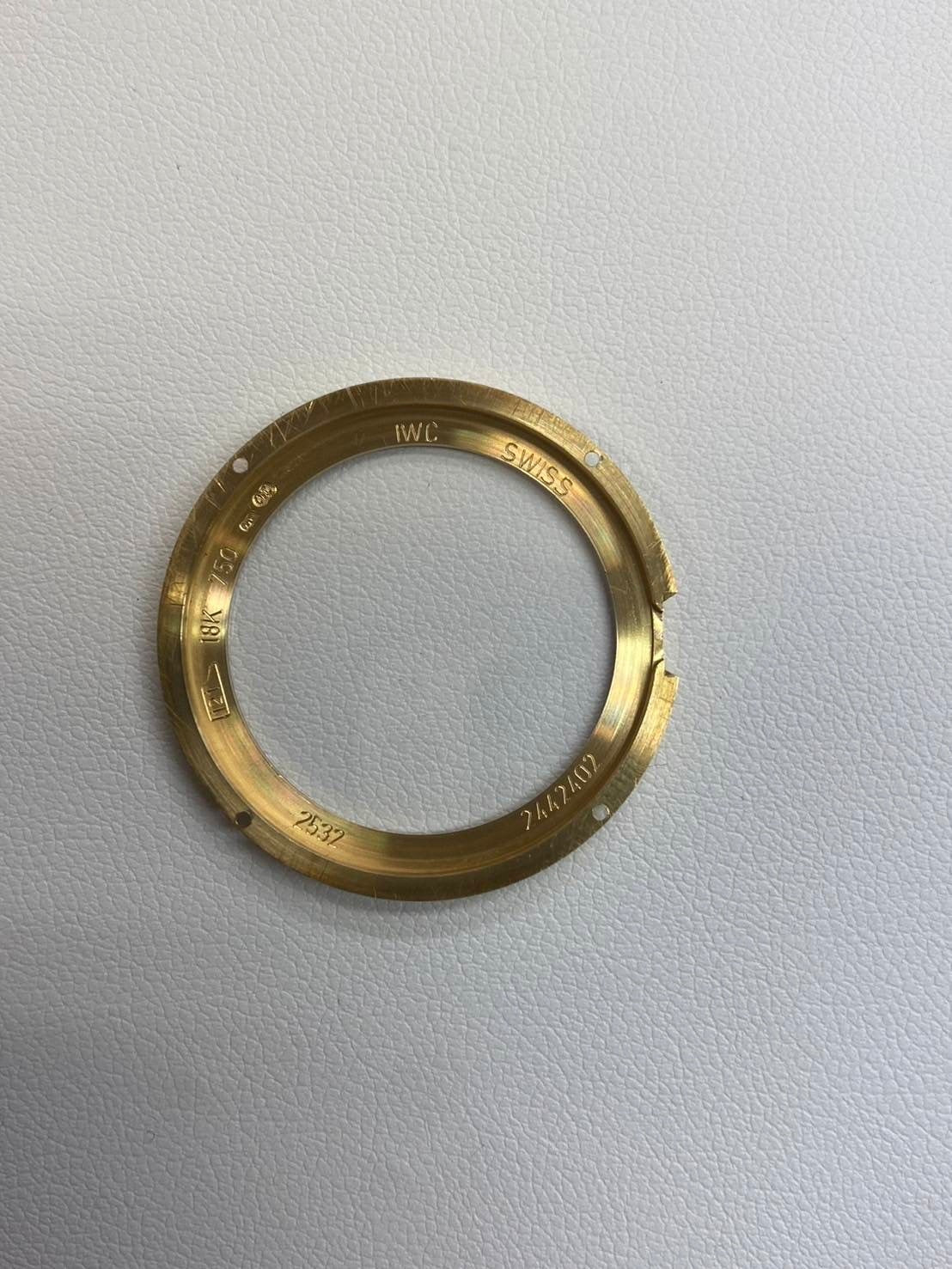 IWC Portofino IW2532 Manual winding Cal.4231 YG Leather Genuine buckle (GP) White dial 31.0mm Overhauled IWC