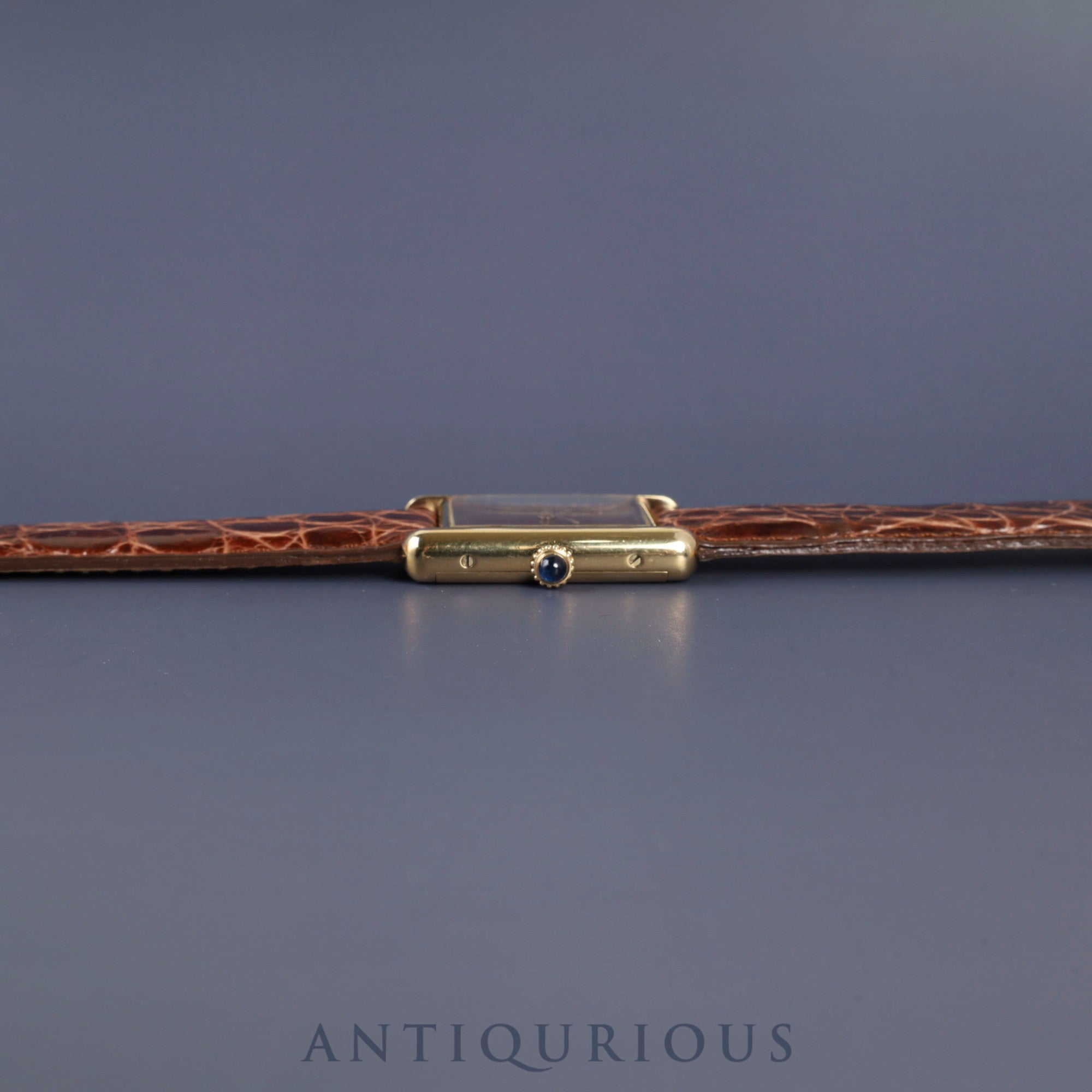 カルティエ マストタンク LM 手巻き Cal.78-1 SV925 革 純正尾錠(GP) ガーネットダイアル ボルドー文字盤 オーバーホール済み