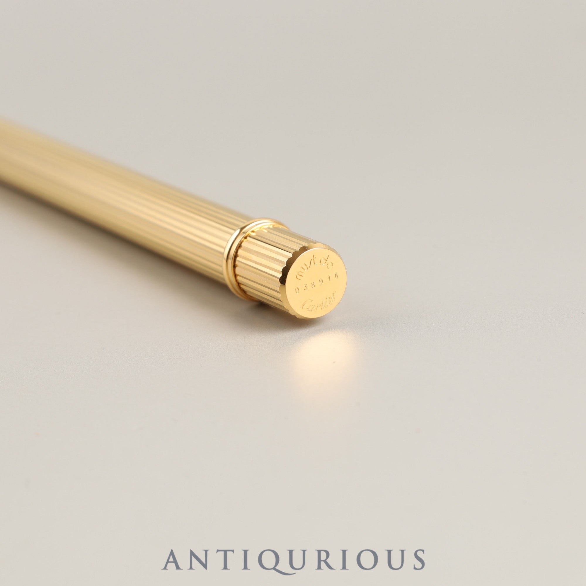 Cartier Trinity Ballpoint Pen GP Twist Type Blue Ink Box *Refill replaced with new one by Cartier