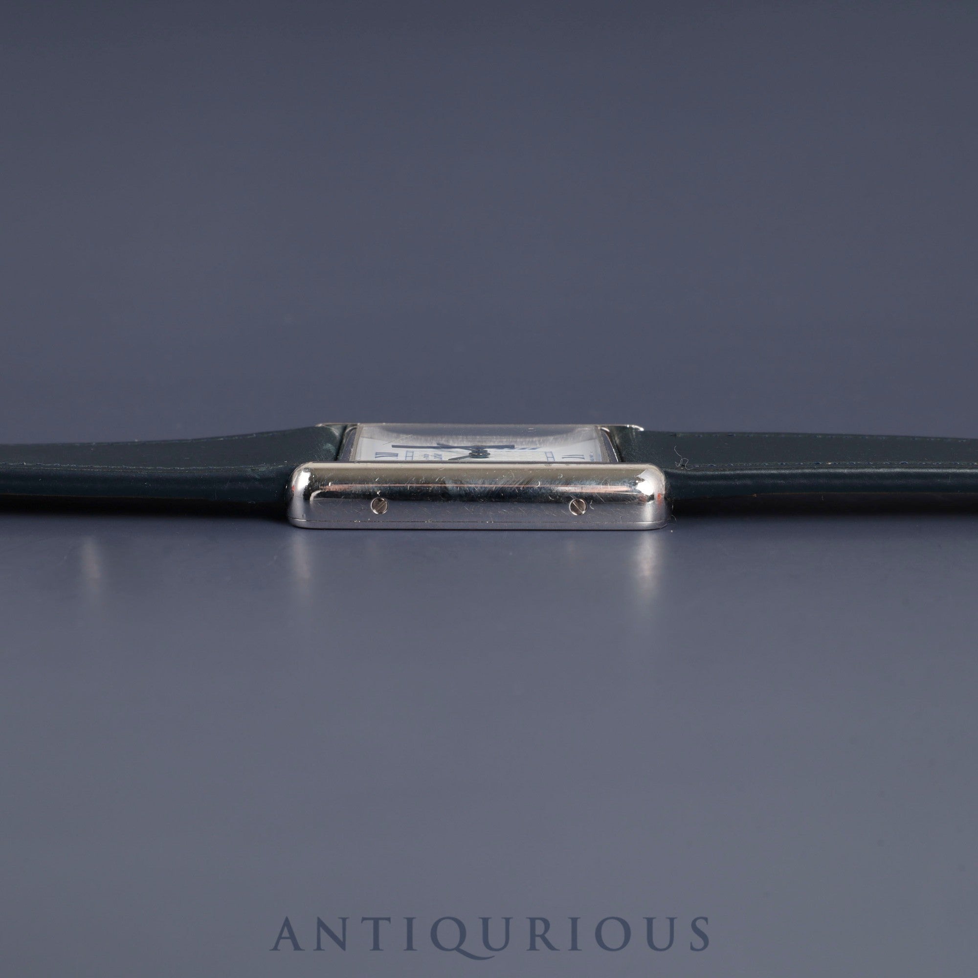 Cartier Must Tank GM (XL) 2414 Quartz Movement, SV925 Leather, Aftermarket Buckle (Stainless Steel), White Roman Dial (SWISS MADE Marking), Completely Serviced at a Cartier Boutique