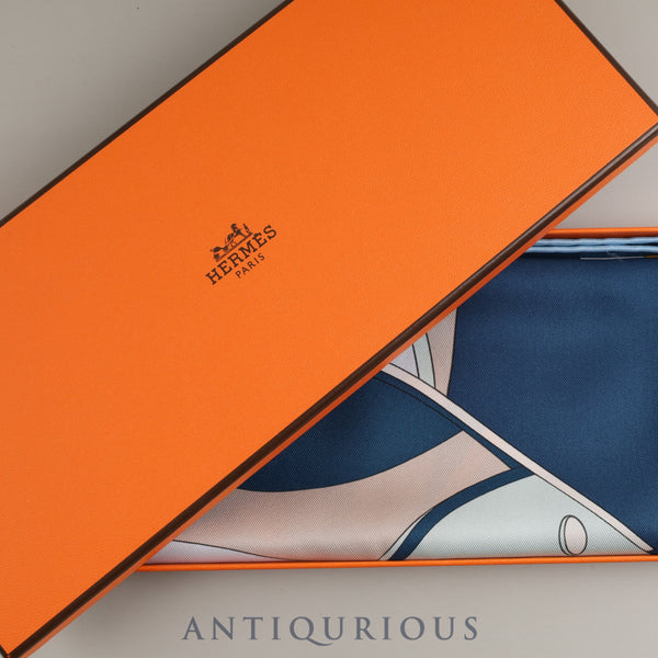 Hermes Scarf Carre 45 Selle en Desordre Zoom pocket SILK100% Box