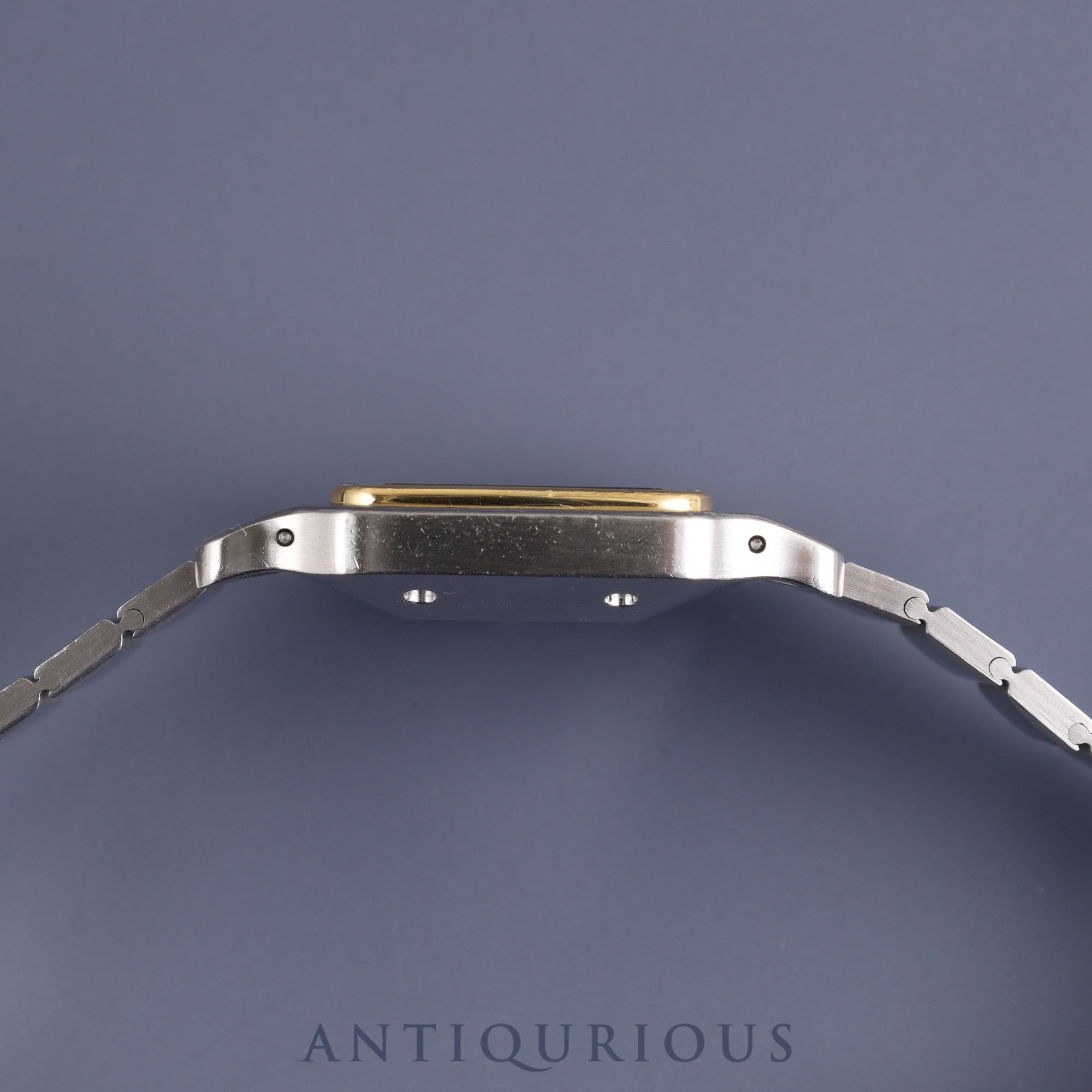 Cartier Santos Galbee LM 81036288 / 2961 Automatic SS / YG White Roman Dial Completely serviced at a Cartier boutique