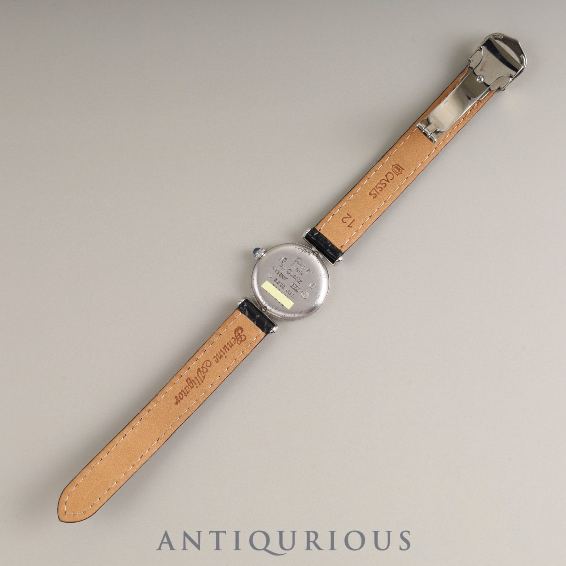 Cartier Must Colisee W1001644 / 690002 Quartz Cal.90 SV925 Leather Genuine D Buckle (SS) White Roman Dial Overhauled