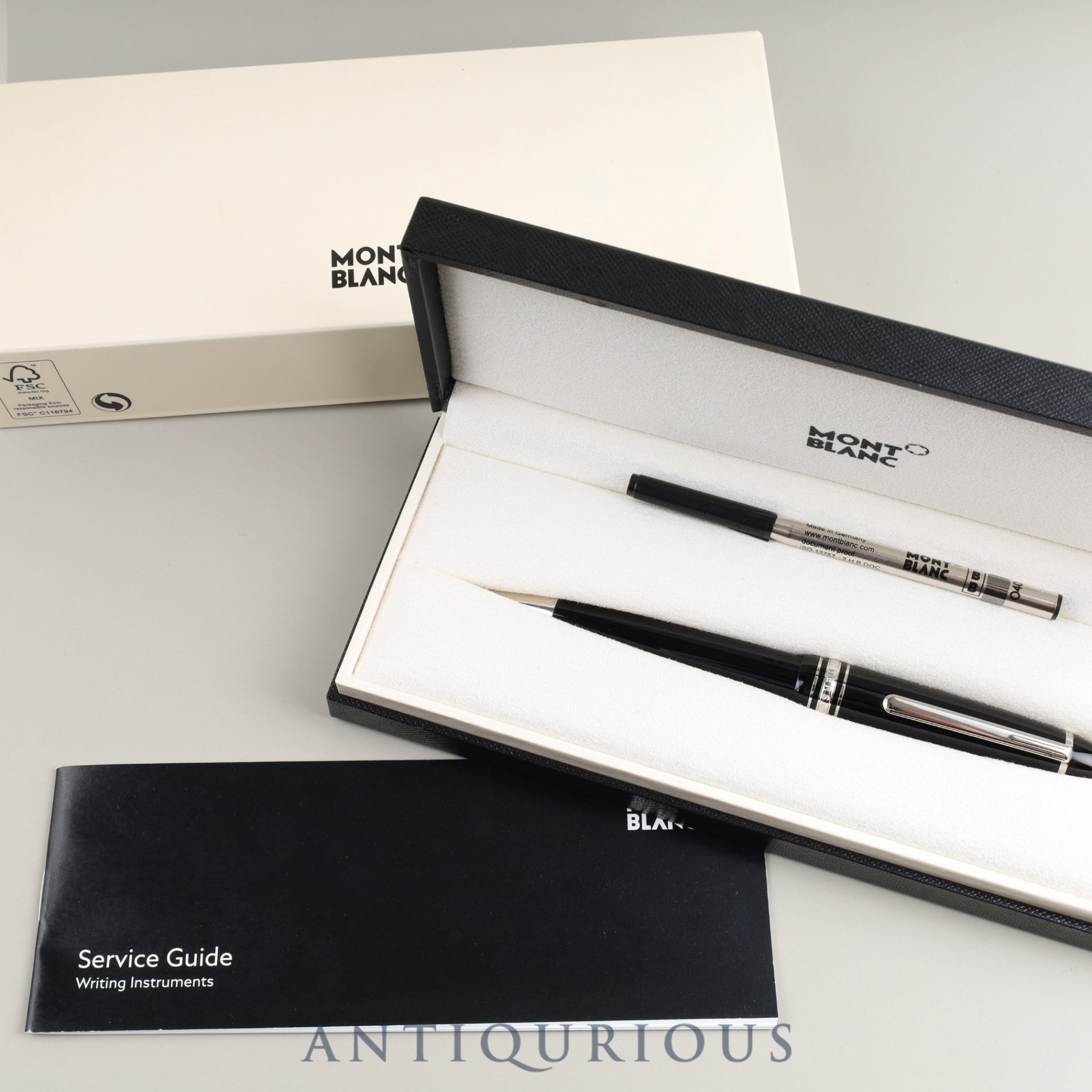 Montblanc Meisterstück Le Grand P161 MB7569 Twist-Style Resin Ballpoint Pen with Box, Warranty (2021) and Unused Genuine Refill