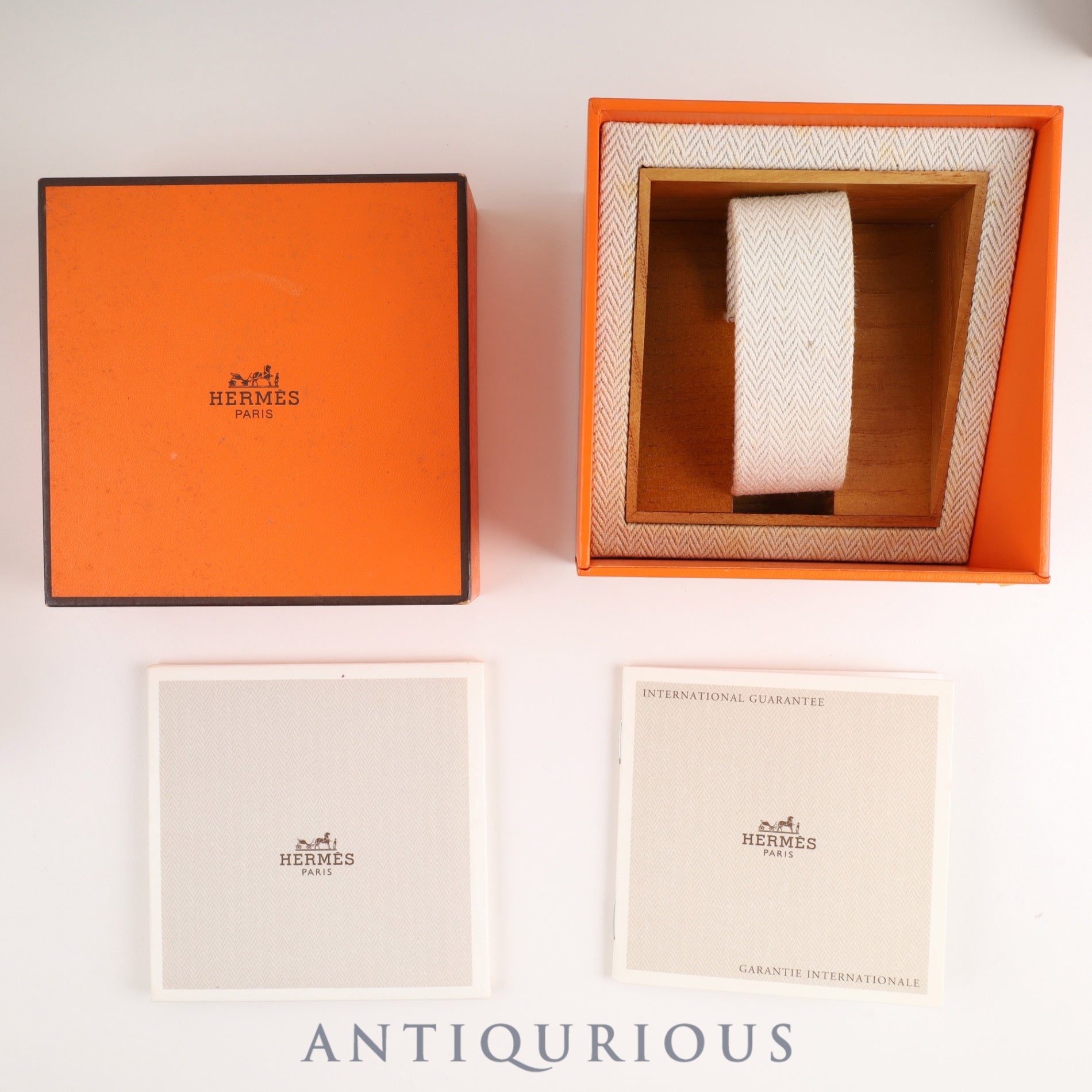 エルメス クロアジュール CR1.220 クォーツ Cal.976.001 SS/GP SS/GP ホワイト文字盤 箱 保証書(2000年) オーバーホール済み