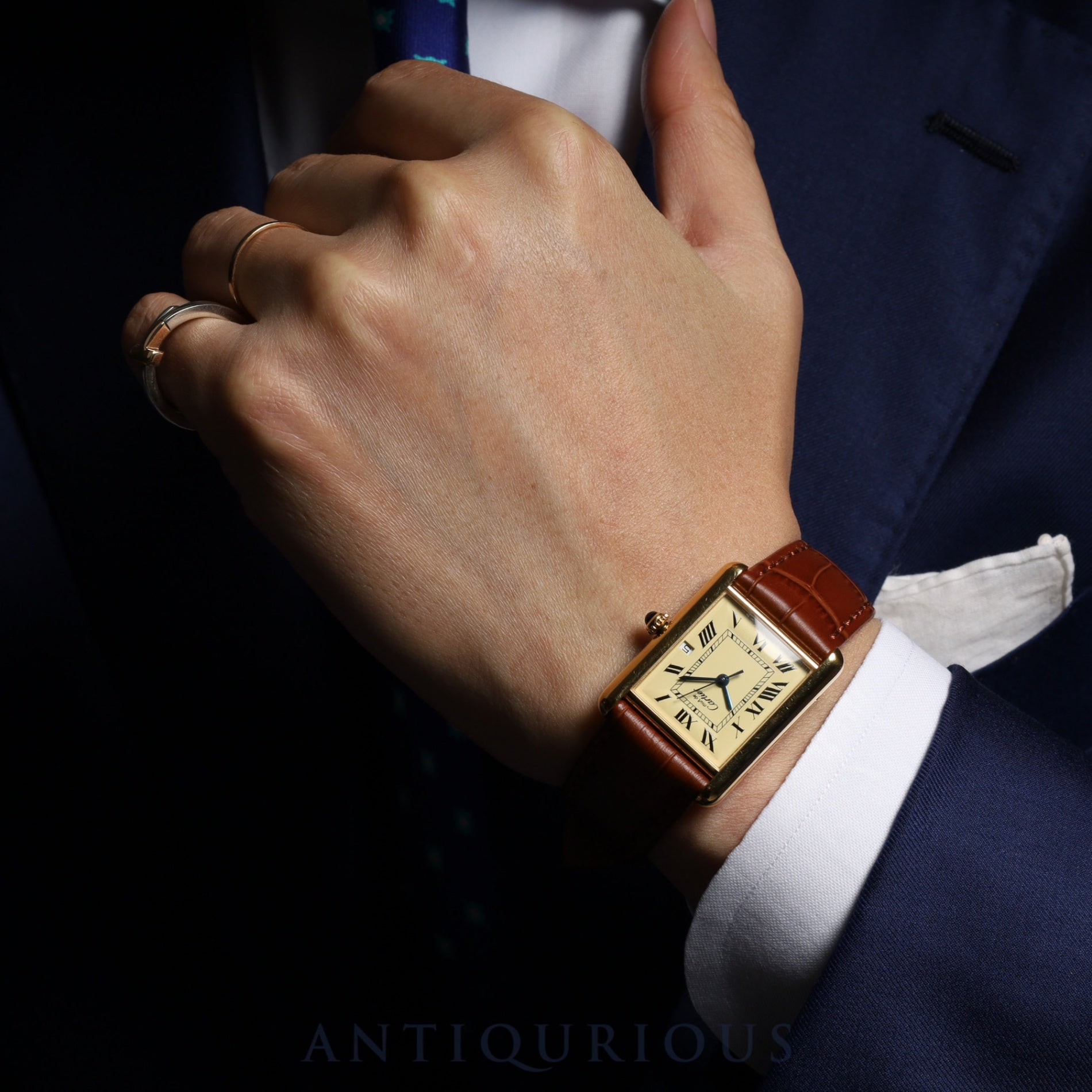 カルティエ マストタンク GM(XL) デイト QZ コンプリートサービス(フルメンテナンス)済み