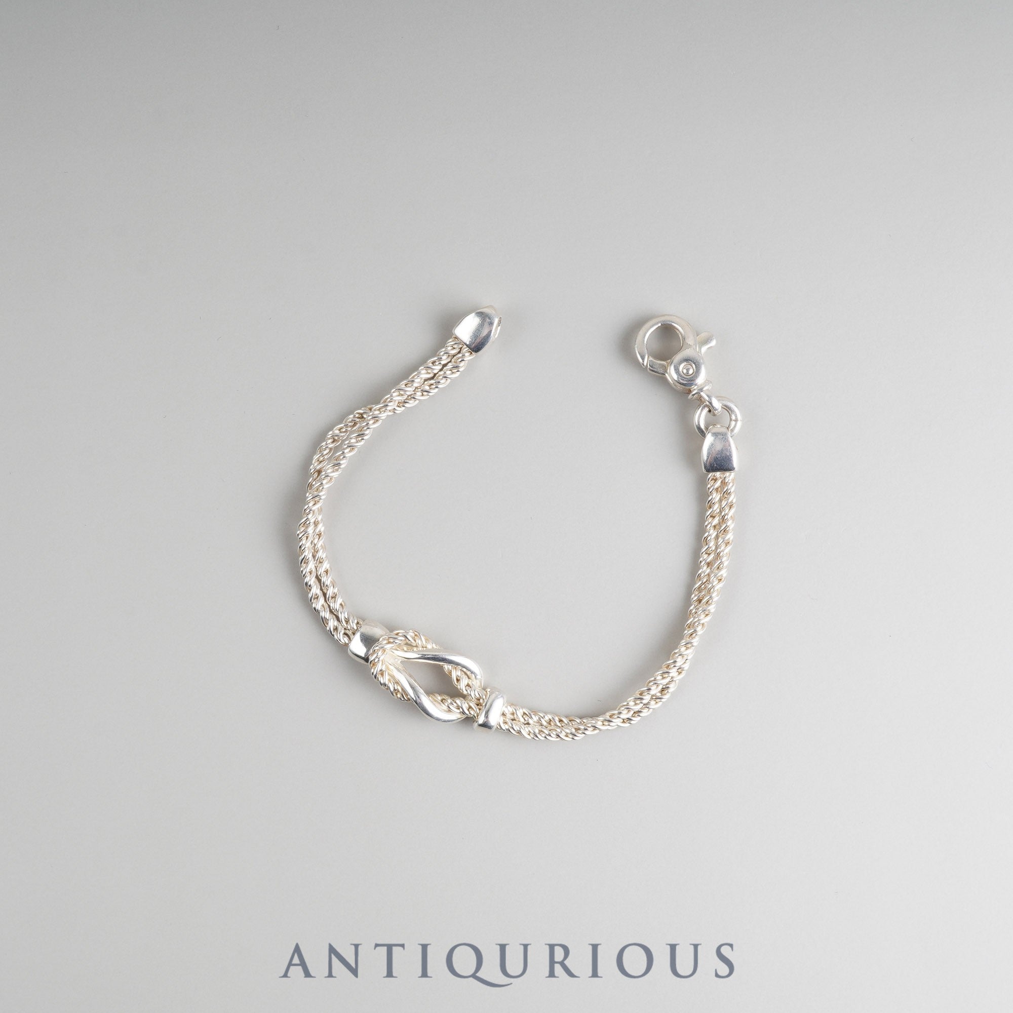 ティファニー ブレスレット センターノットダブルロープ SV925