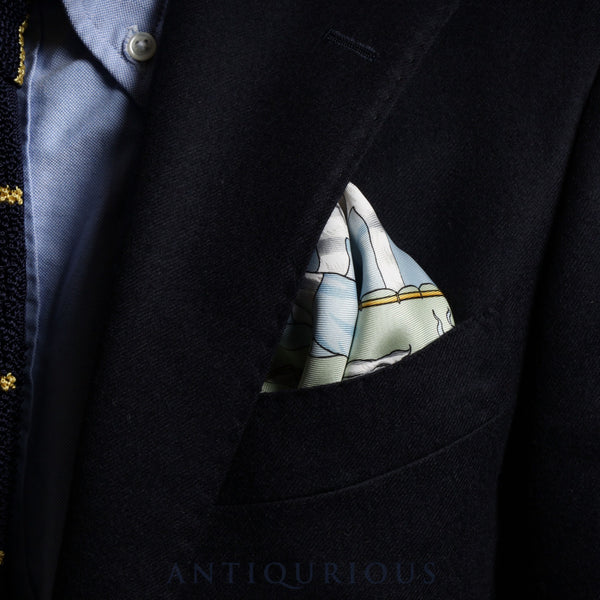 エルメス スカーフ カレ45 PAVOIS 船旗 シルク100