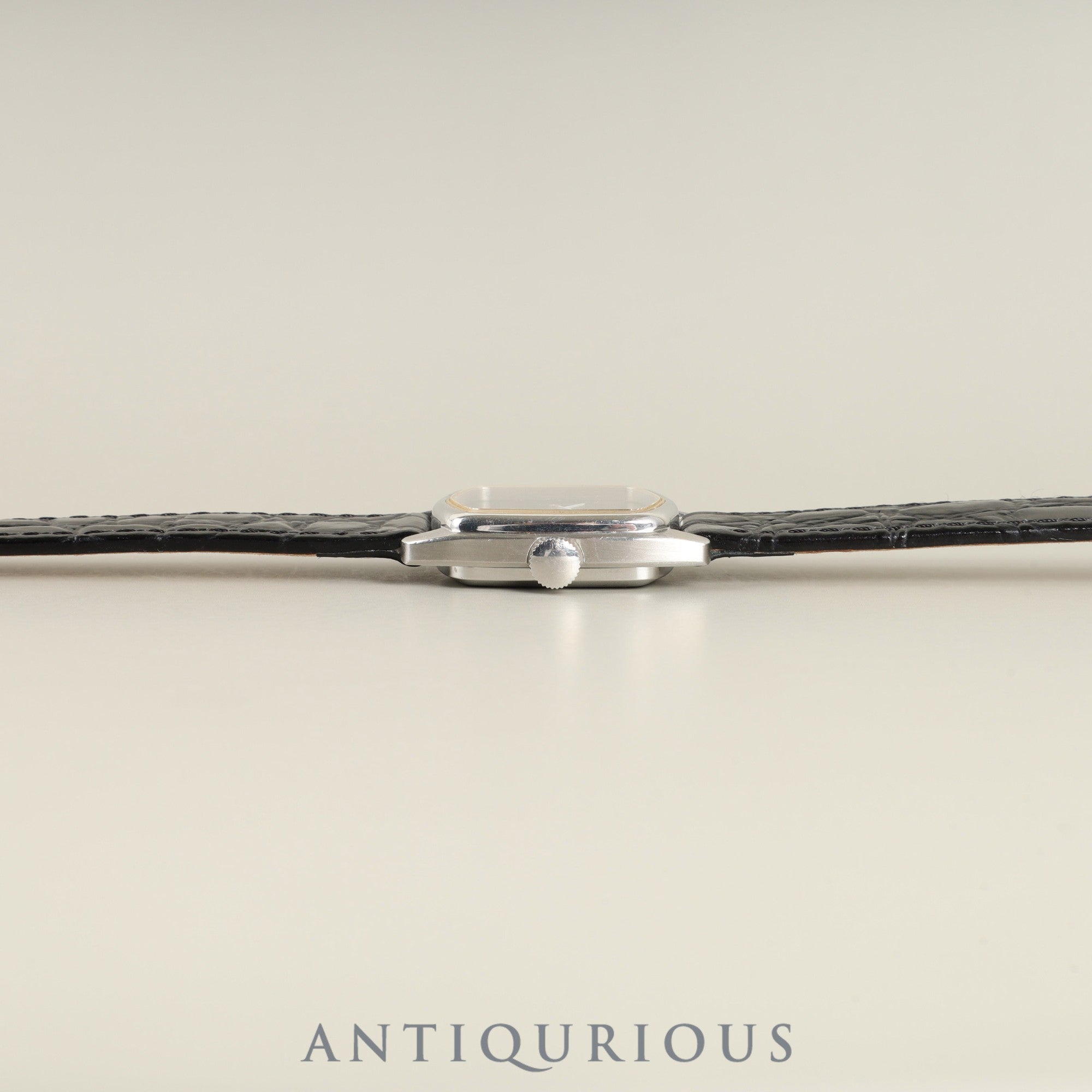 アイダブリュシー ダヴィンチライン 手巻き Cal.- SS 革 純正尾錠(SS)ブラック文字盤 オーバーホール済み