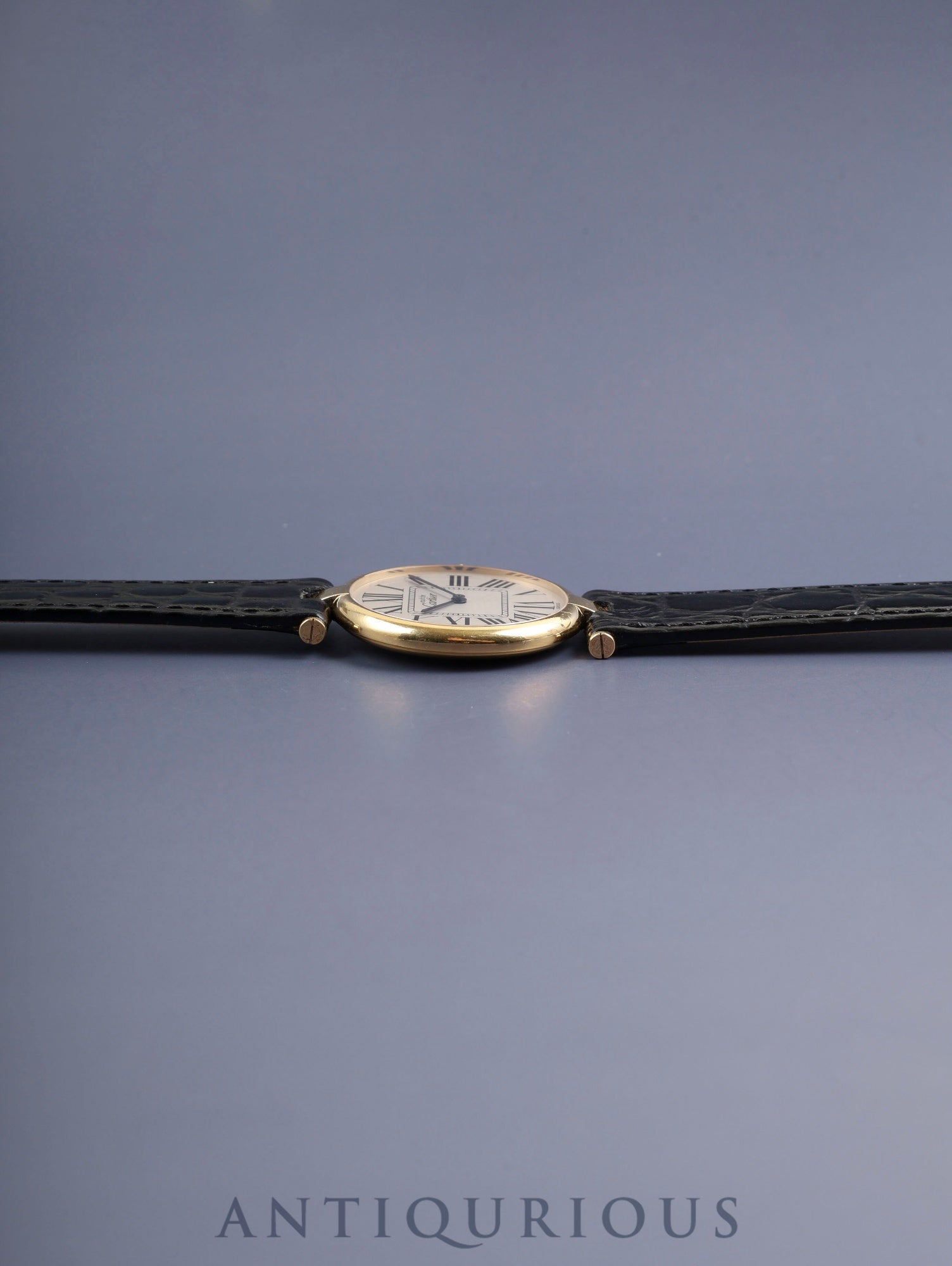 カルティエ マスト ヴァンドーム VLC LM 590003 クォーツ Cal.90 SV925 革 純正尾錠(GP) オパラン文字盤 オーバーホール済み