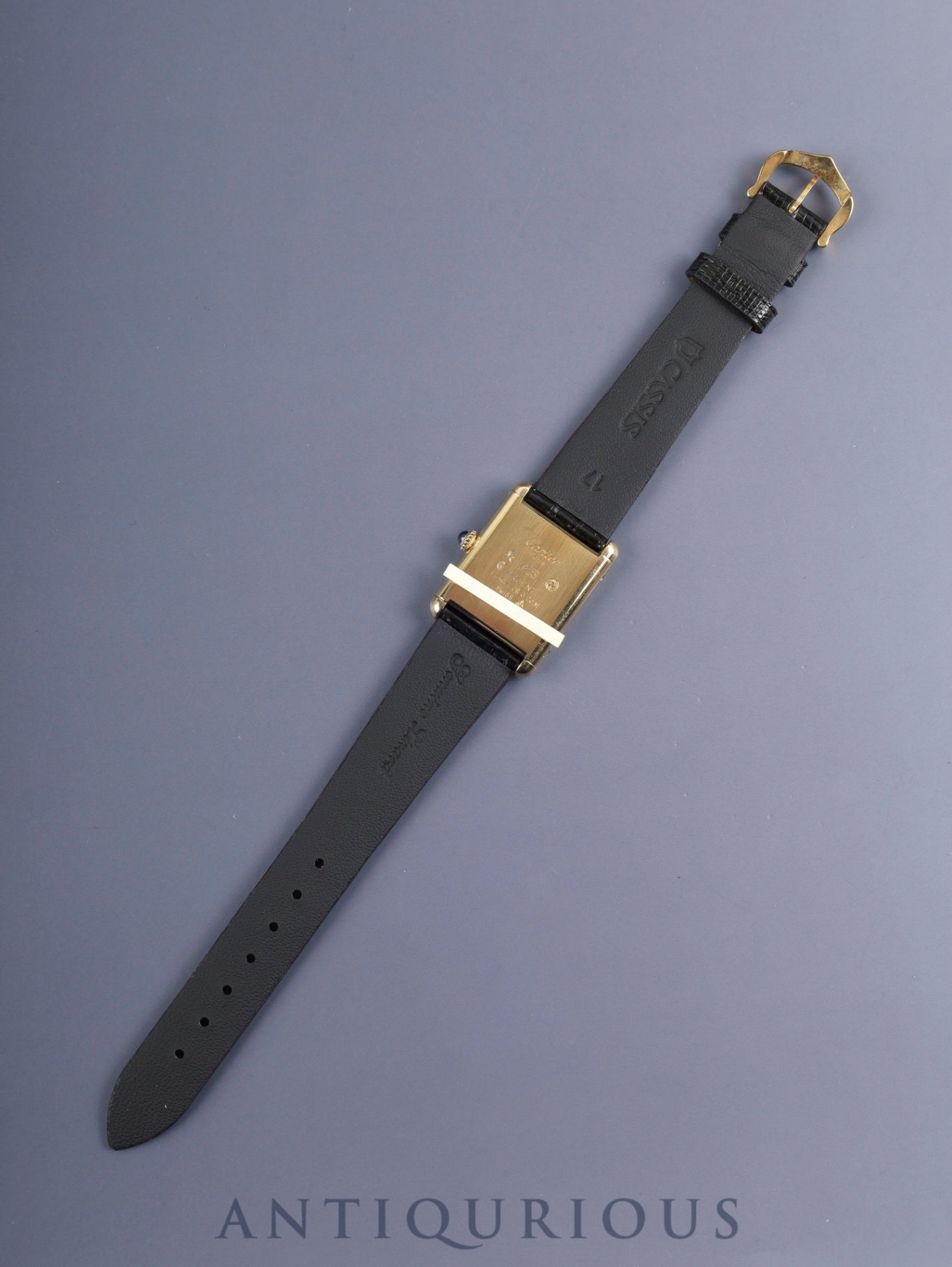 カルティエ マストタンク LM 手巻き Cal.78-1 SV925 革 純正ピンバックル(GP)アイボリーローマン文字盤(SWISS表記) 箱 冊子 国際永久保証書(1982年 / 個人名記載) オーバホール済み