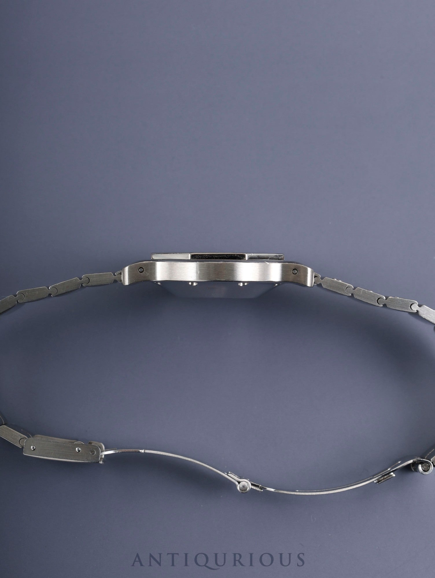 カルティエ サントス オクタゴン LM 2965 自動巻き SS SS ホワイトローマン文字盤 カルティエブティックにてコンプリートサービス済み