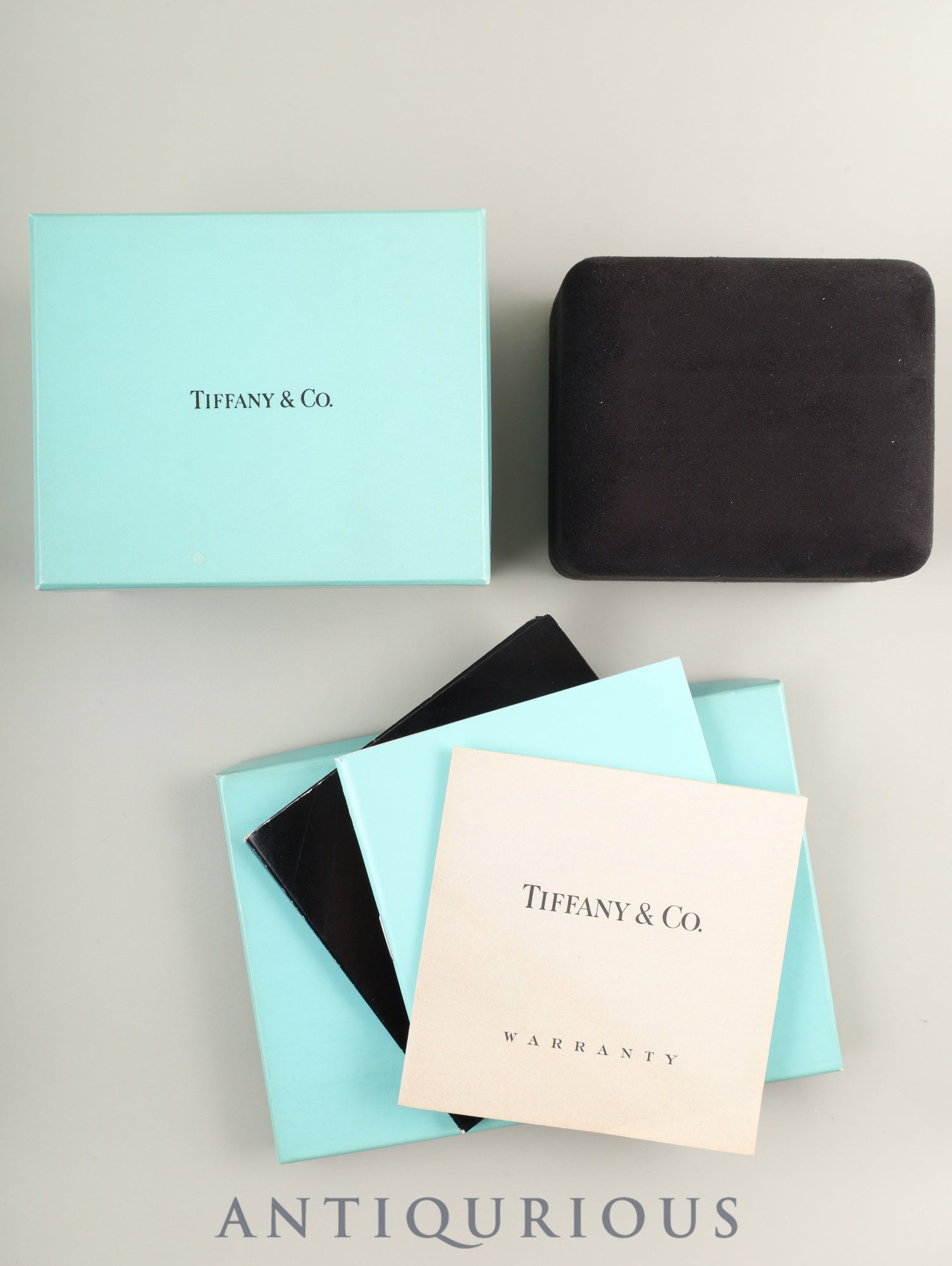 ティファニー アトラス 820.1008 クォーツ Cal.256.041 SS 革 純正バックル(SS) グレー文字盤 箱 冊子 保証書 オーバーホール済み