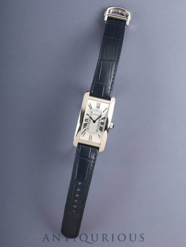 カルティエ タンクアメリカン LM WSTA0083 / 4522 自動巻き Cal.1899MC SS 純正Dバックル(SS) シルバーローマン文字盤 箱 冊子 保証書(2025年) オーバーホール済み