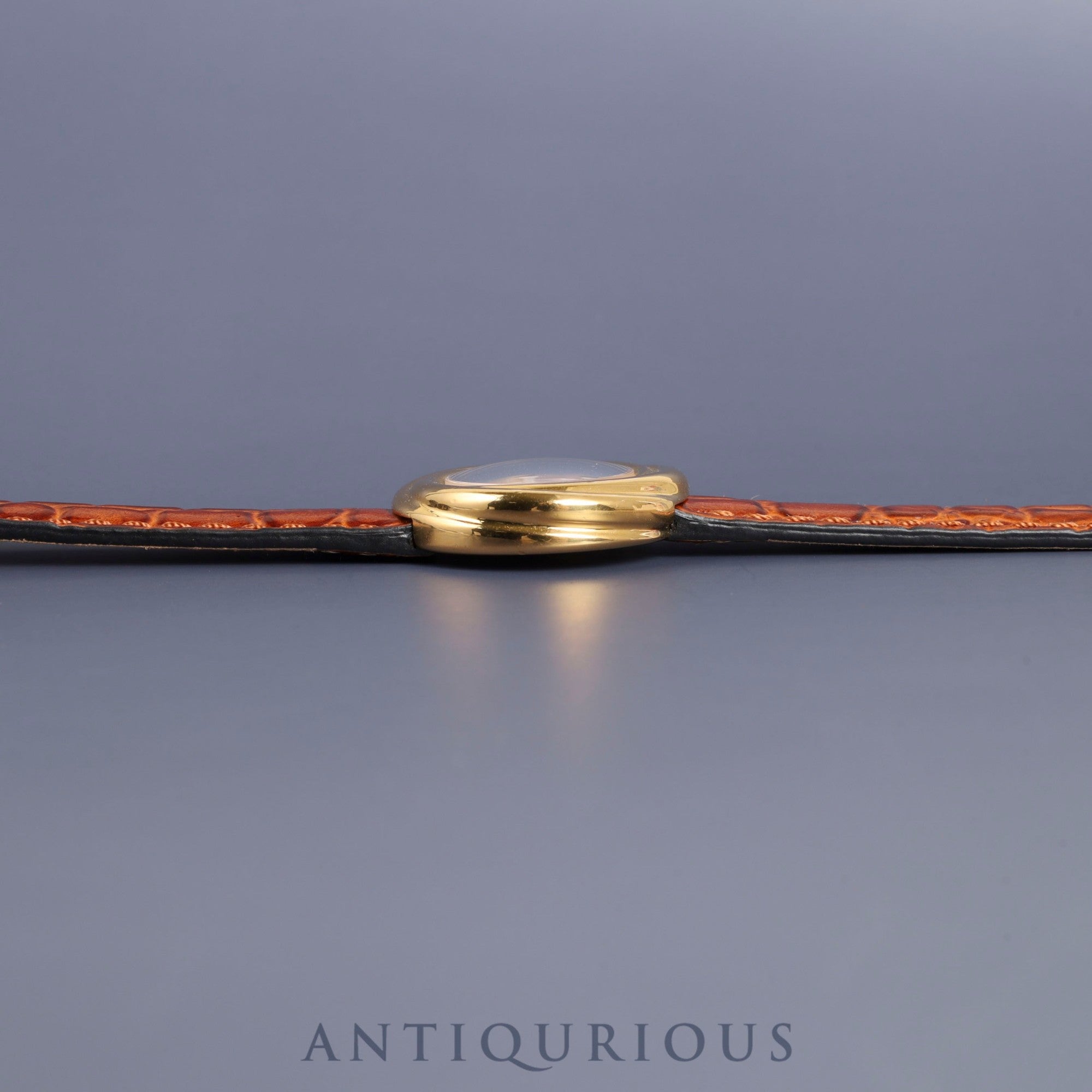 Cartier Must Trinity 2735 Quartz Cal.157 SV925 Leather Genuine Buckle (GP) White Arabic Dial Overhauled
