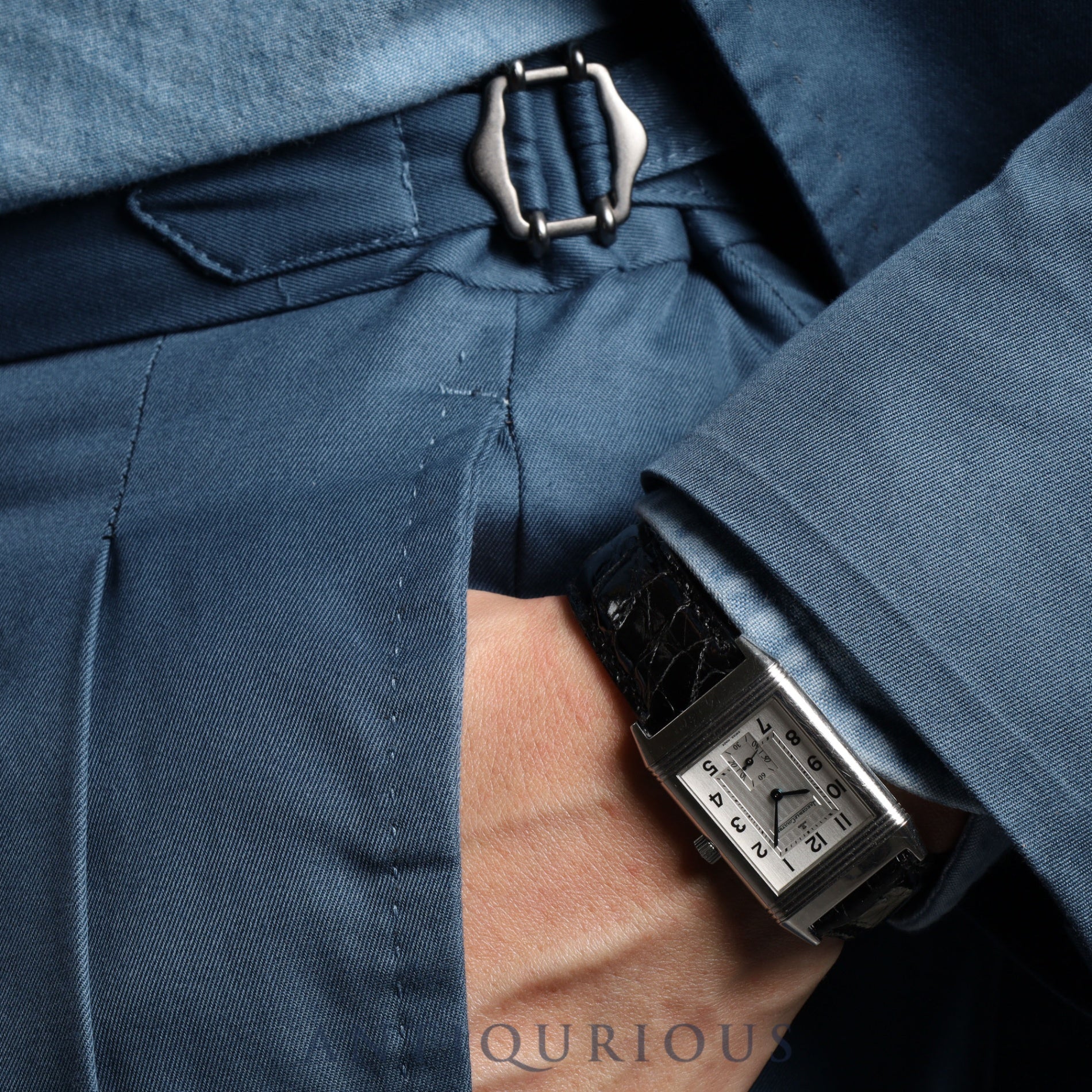 Jaeger-LeCoultre Reverso Classic 252.8.71 Manual winding Cal.861 SS Leather Genuine buckle (SS) Silver dial Box Warranty (2005) Booklet Overhauled