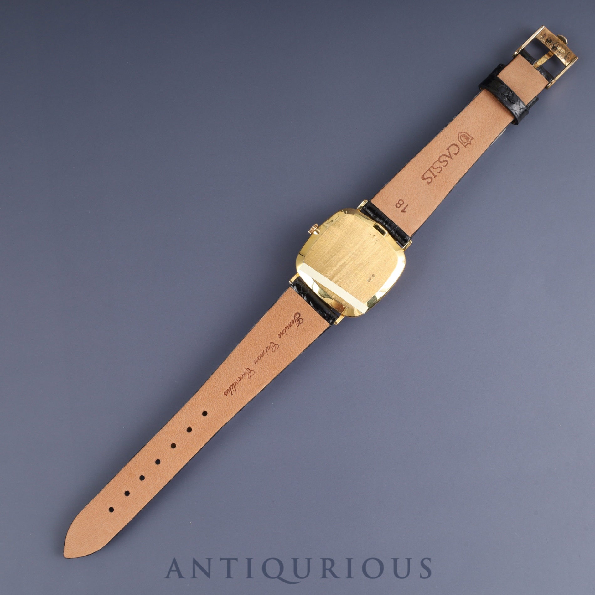 Rolex Cellini 4114/8 Manual Winding Caliber 1602 18K Leather Strap with Genuine GP Buckle Silver Dial K Serial (2001) Overhauled