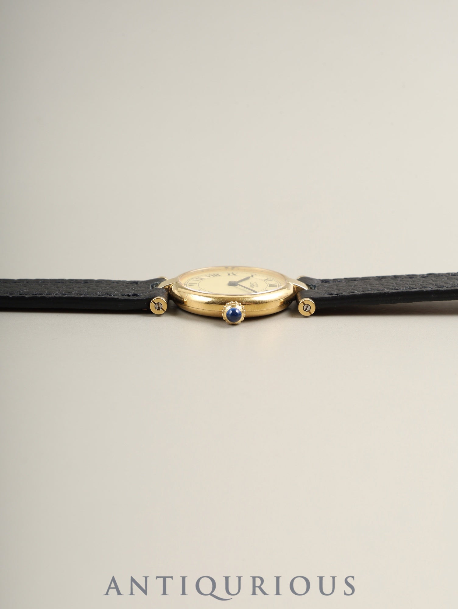 Cartier Must Vendôme VLC SM W1002254 / 1851 Quartz Caliber 690 SV925 Leather Strap with Genuine GP Buckle Ivory Roman Dial Box Booklet Warranty Card Overhauled