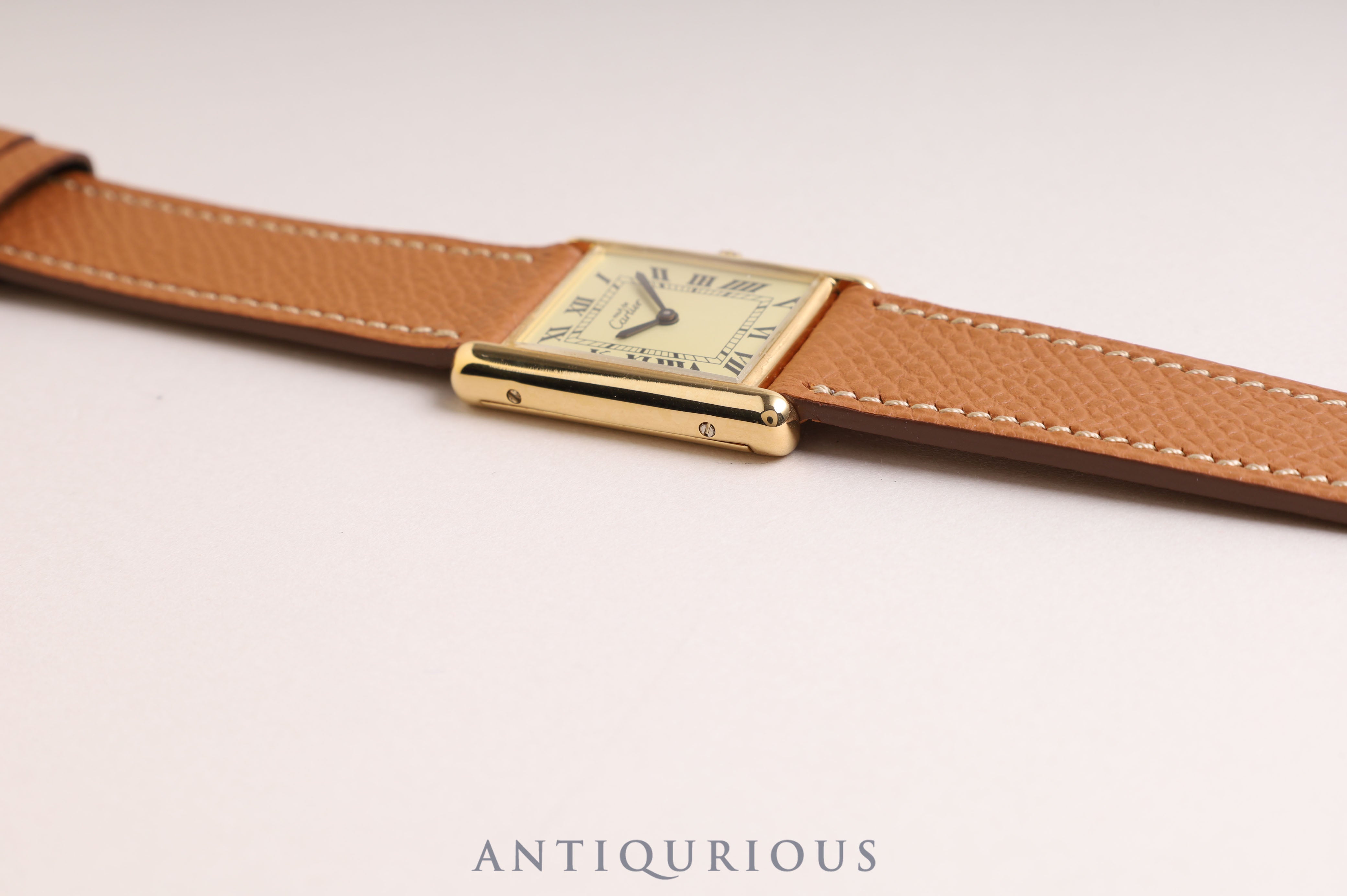 Cartier Must Tank LM Manual Winding Ivory Roman Dial