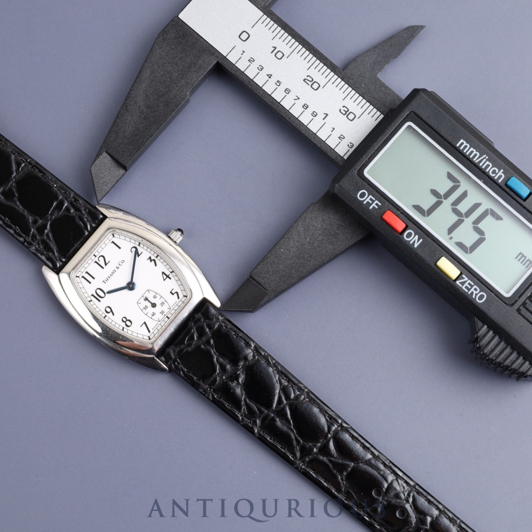 ティファニー クラシックトノー スモールセコンド 515.1016 クォーツ Cal.980.163 SS 革 純正尾錠(SS)ホワイト文字盤 オーバーホール済み